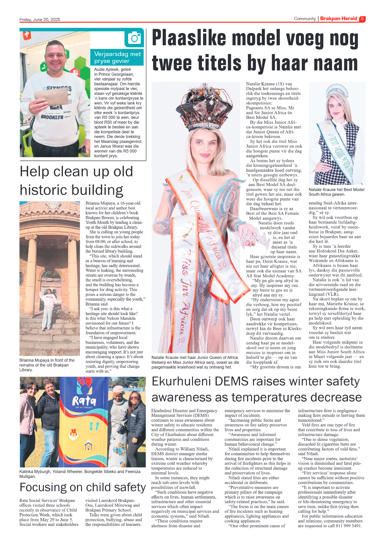 Brakpan Herald 20 June 2025 page 5