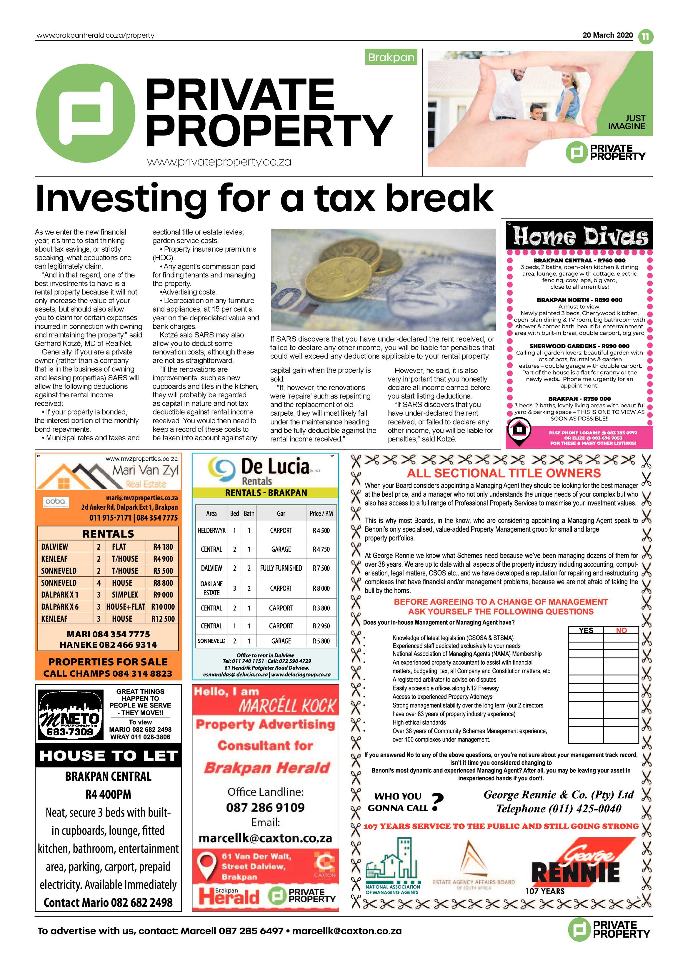 Brakpan Herald 20 March 2020 page 11