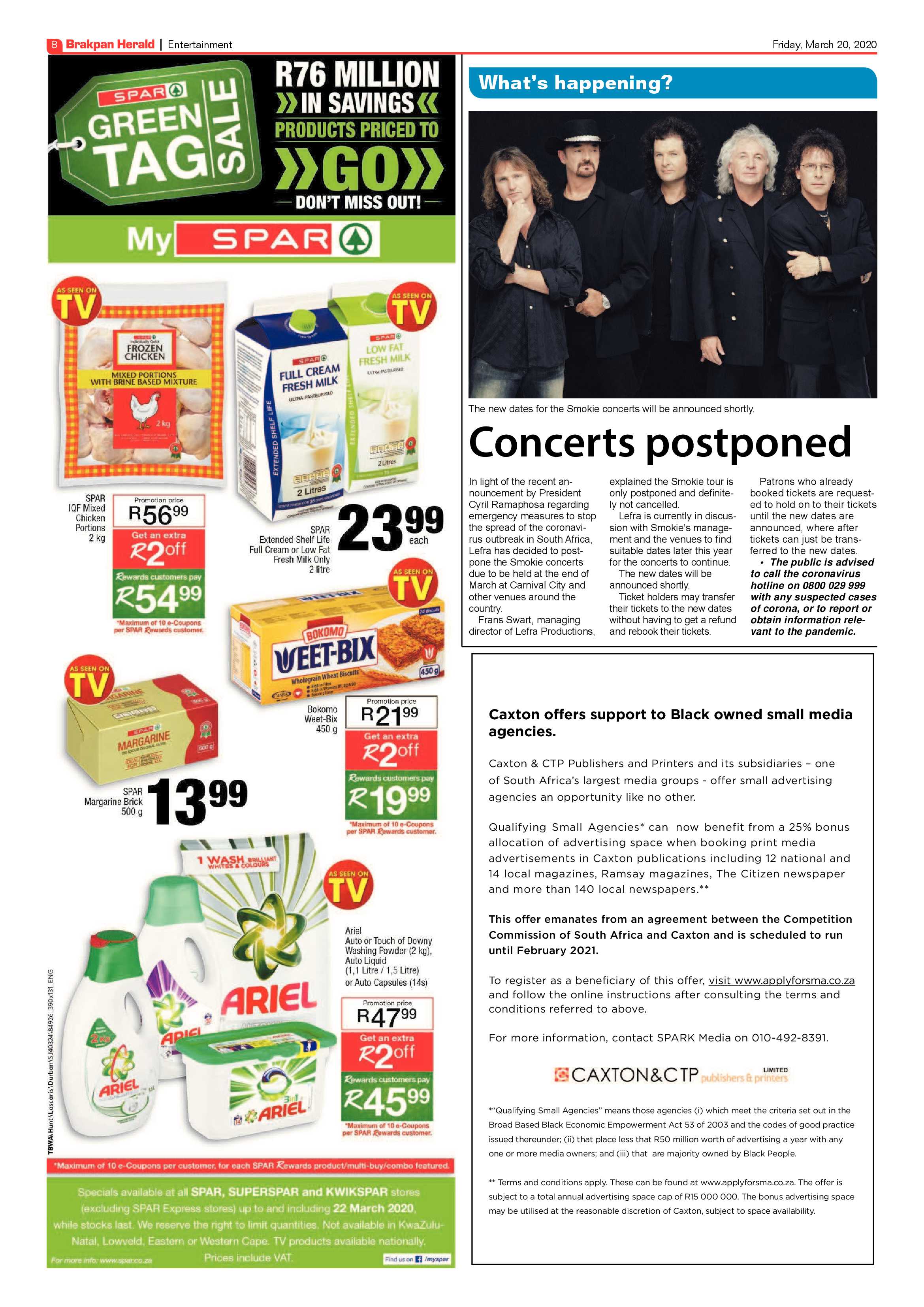 Brakpan Herald 20 March 2020 page 8