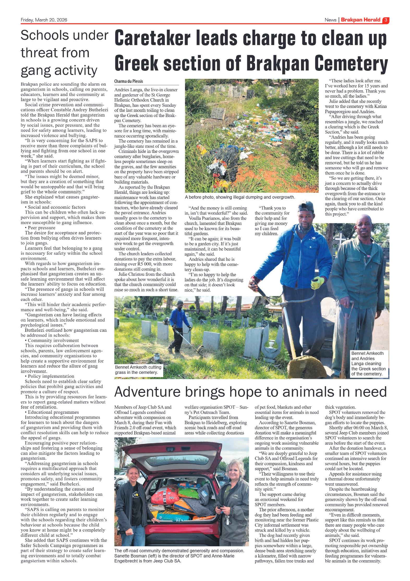 Brakpan Herald 20 March 2026 page 3