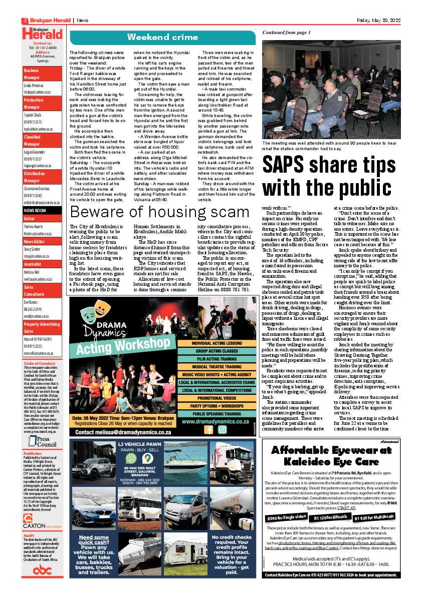 Brakpan Herald 20 May 2022 page 2