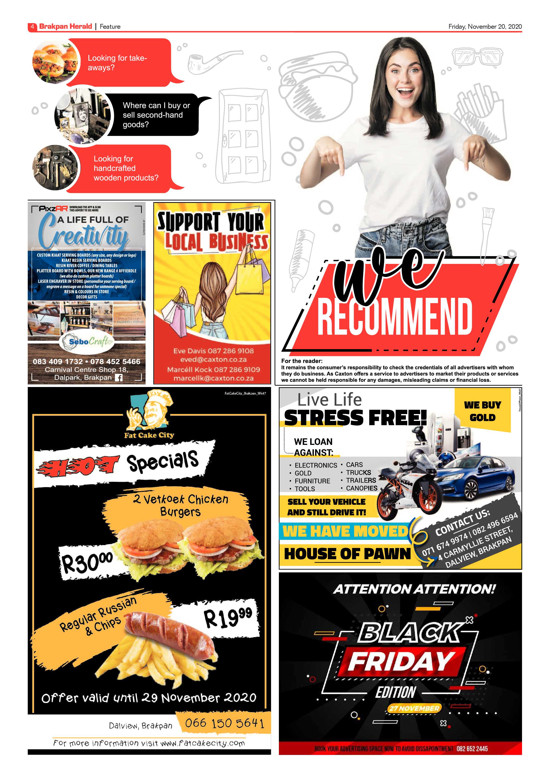 Brakpan Herald 20 November  2020 page 4