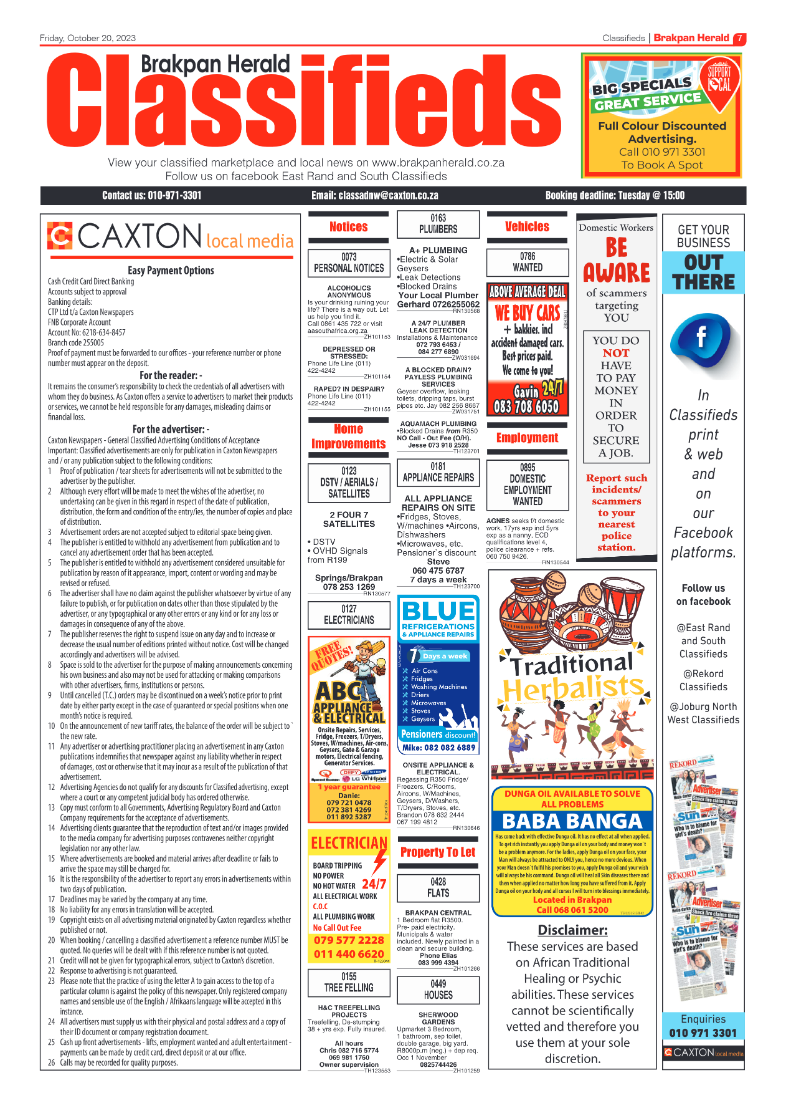 Brakpan Herald 20 October 2023 page 7