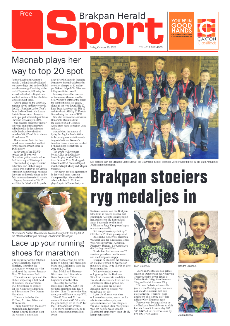 Brakpan Herald 20 October 2023 page 8