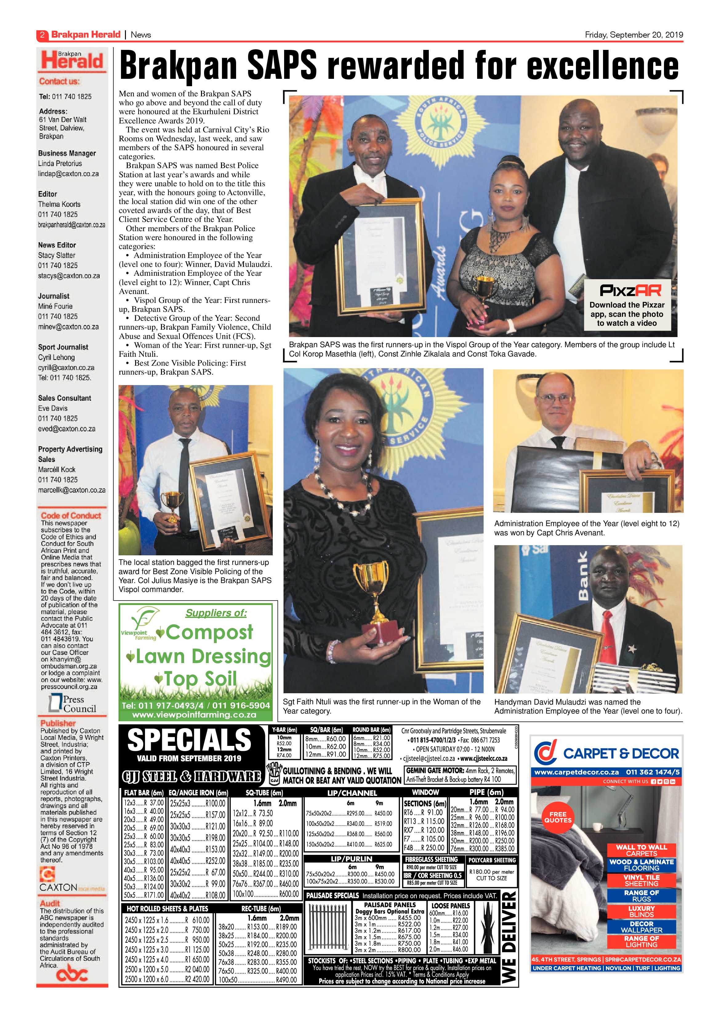 Brakpan Herald 20 September 2019 page 2