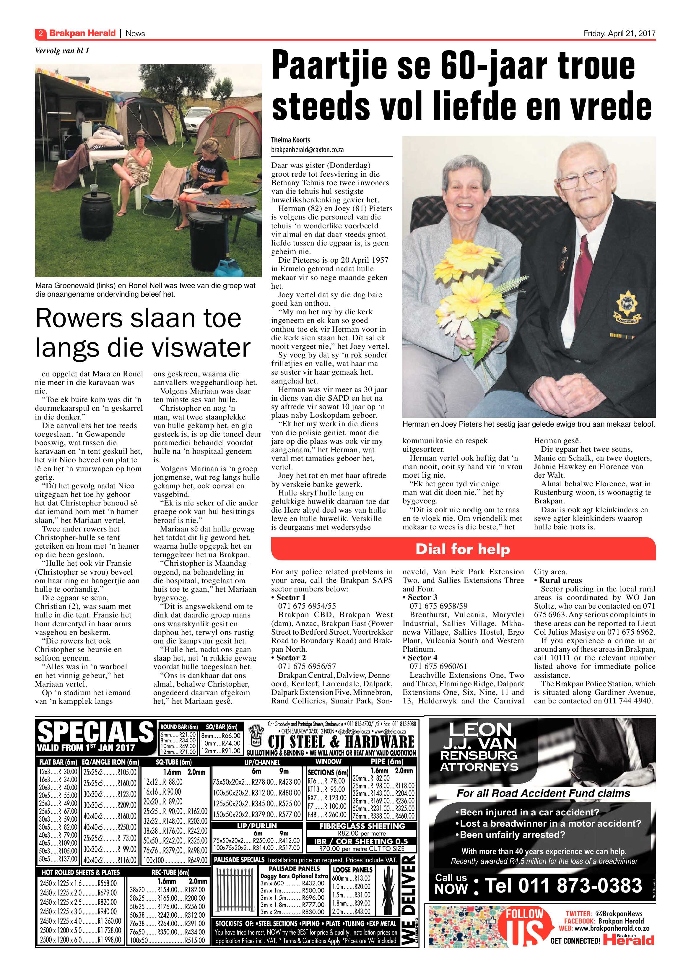 Brakpan Herald 21 April 2017 page 2