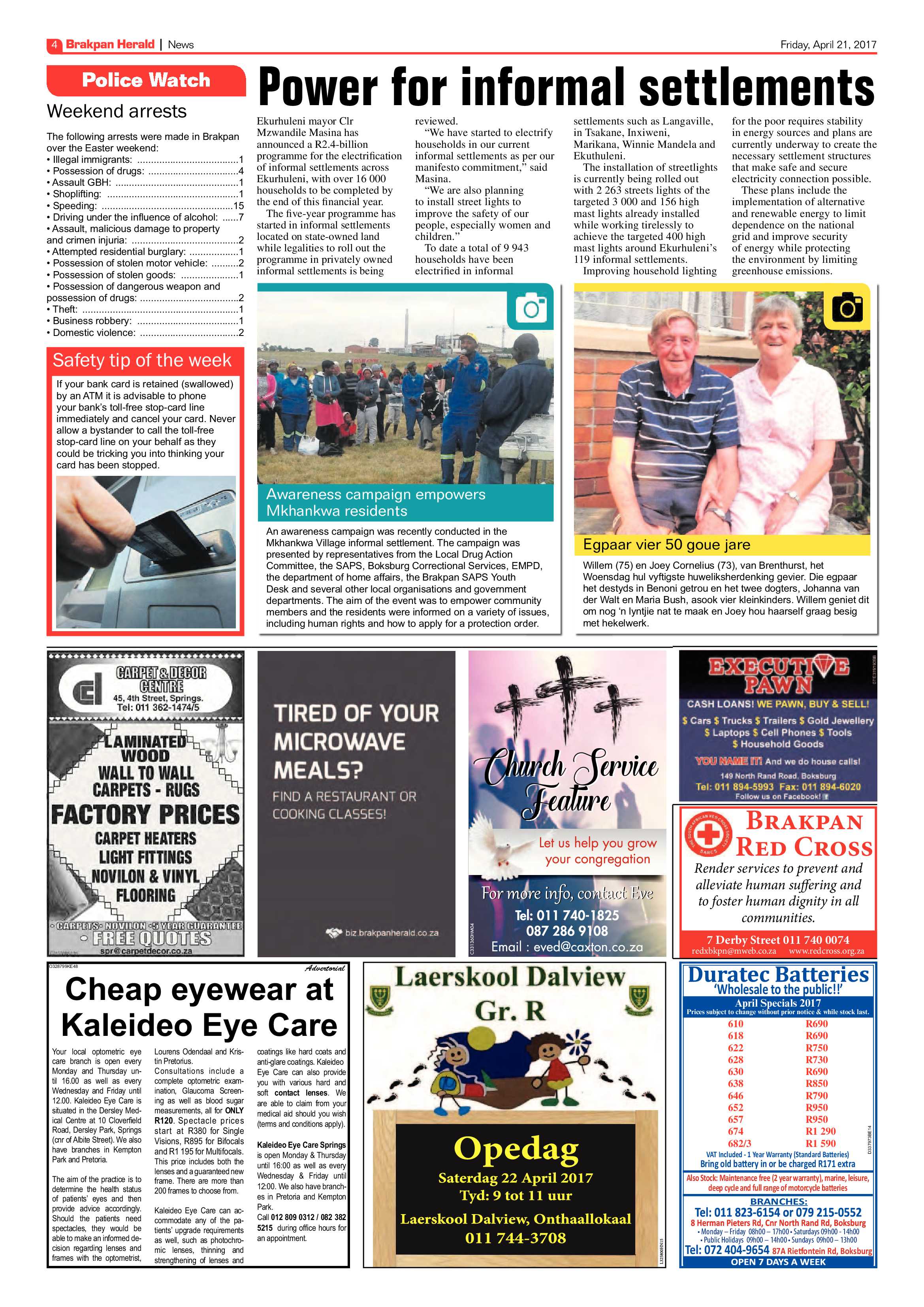 Brakpan Herald 21 April 2017 page 4
