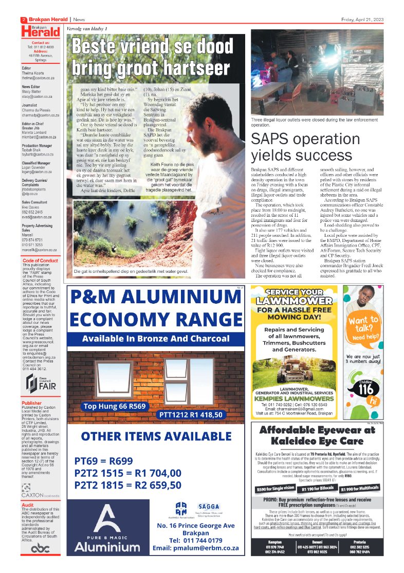Brakpan Herald 21 April 2022 page 2