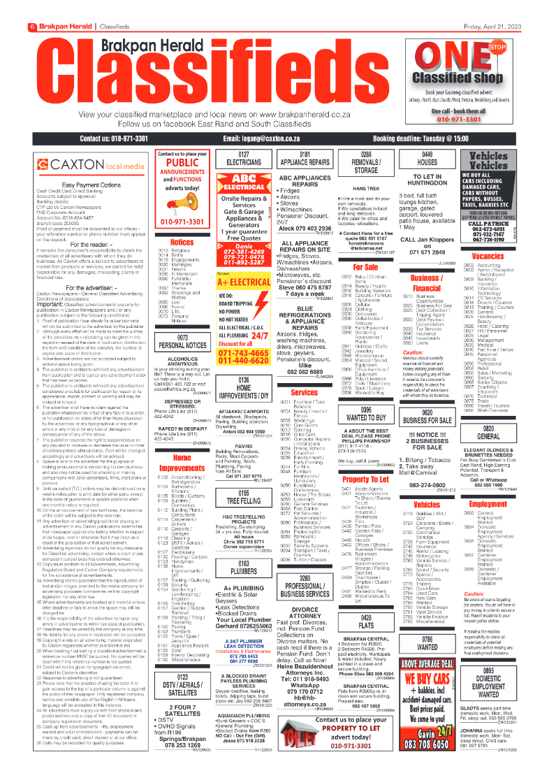Brakpan Herald 21 April 2022 page 6