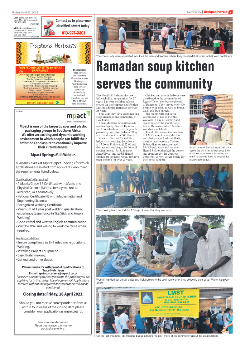 Brakpan Herald 21 April 2022 page 7