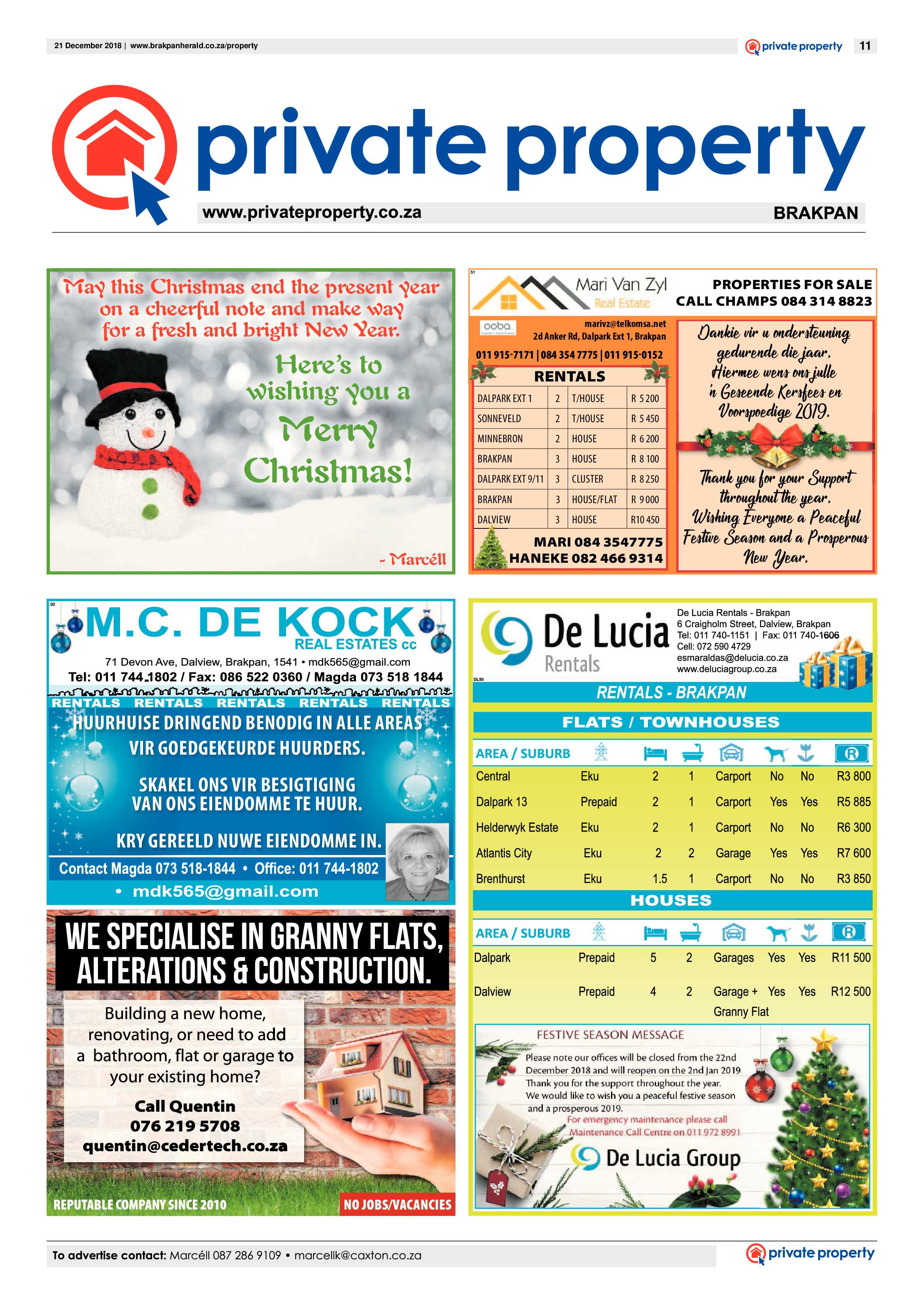 Brakpan Herald 21 December 2018 page 11