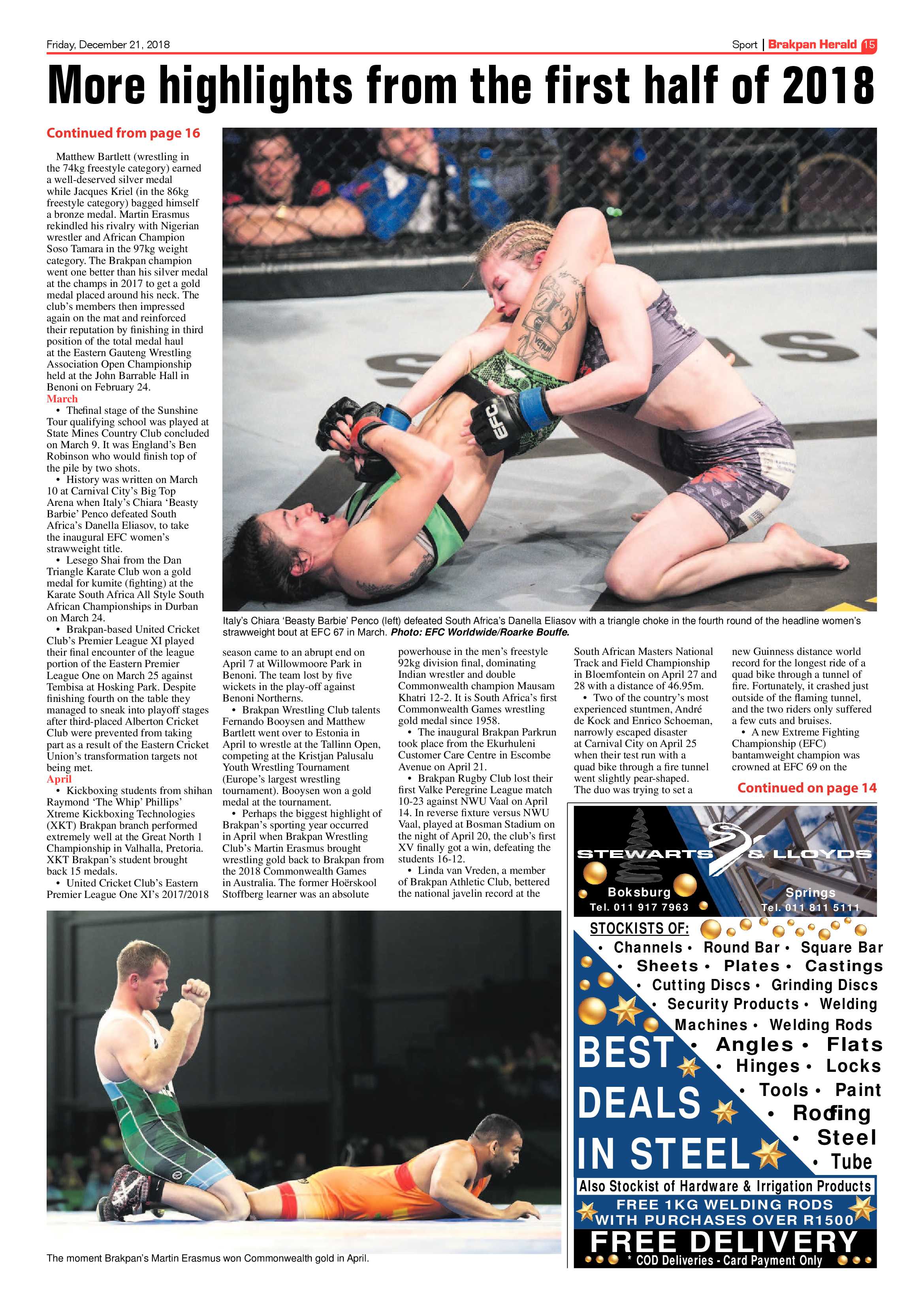 Brakpan Herald 21 December 2018 page 15