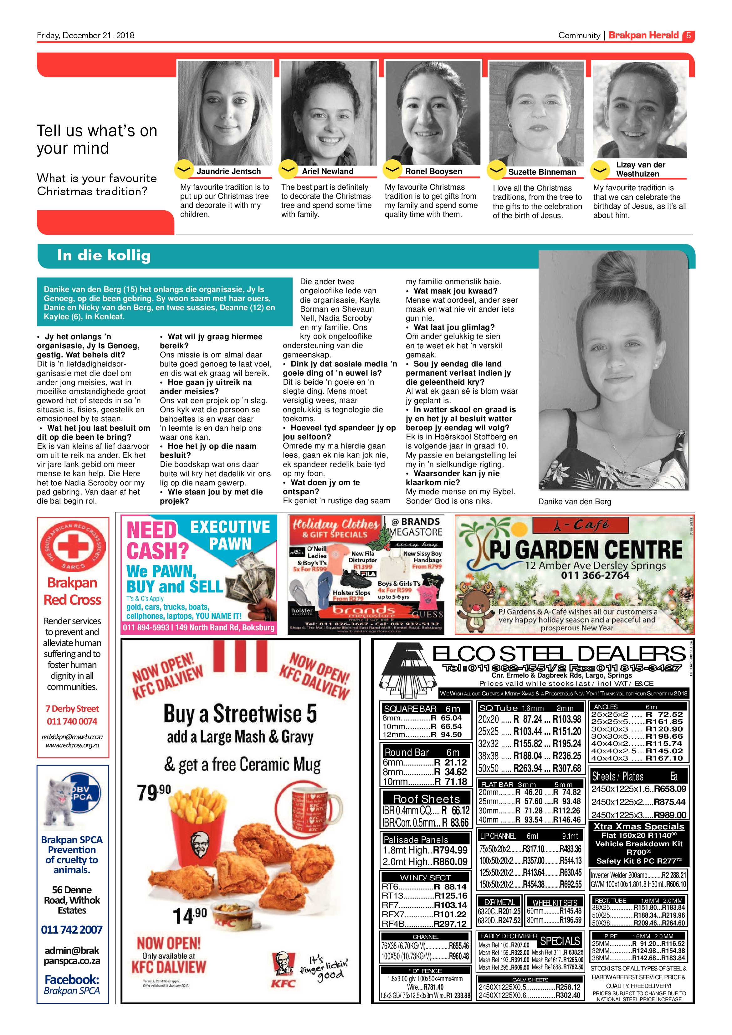 Brakpan Herald 21 December 2018 page 5
