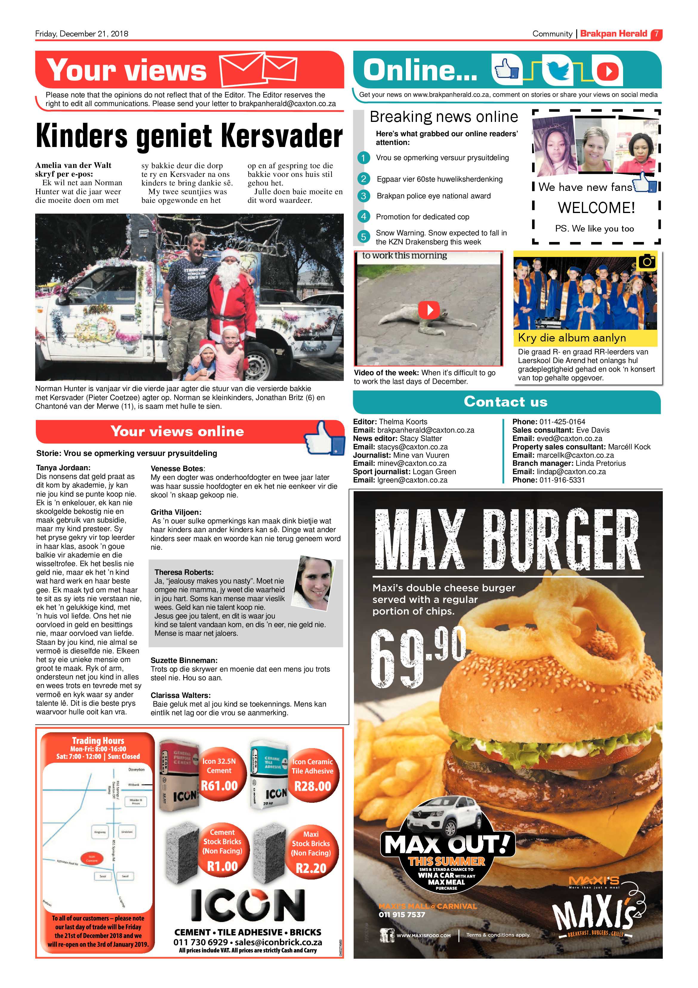 Brakpan Herald 21 December 2018 page 7