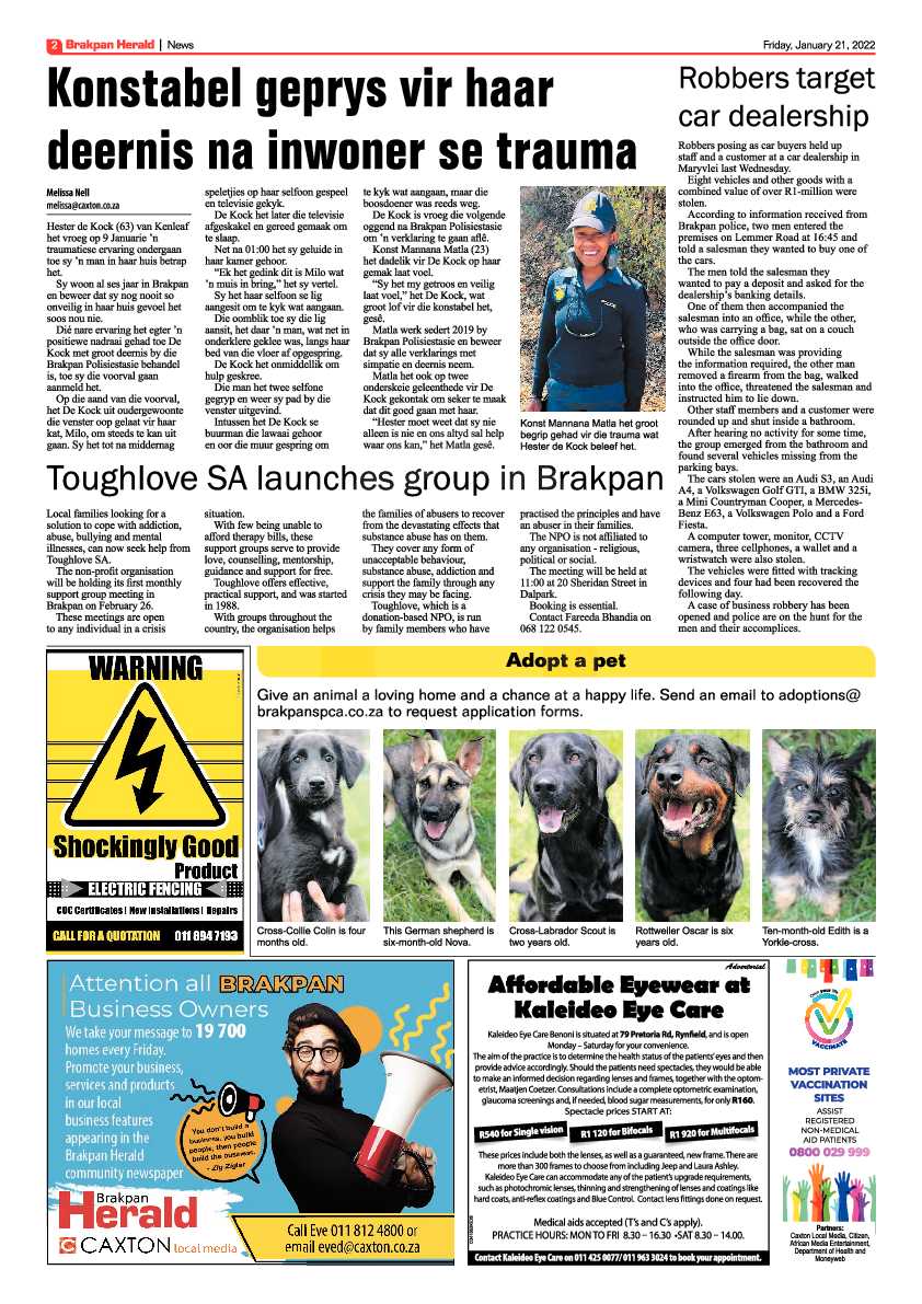 Brakpan Herald 21 January 2022 page 2