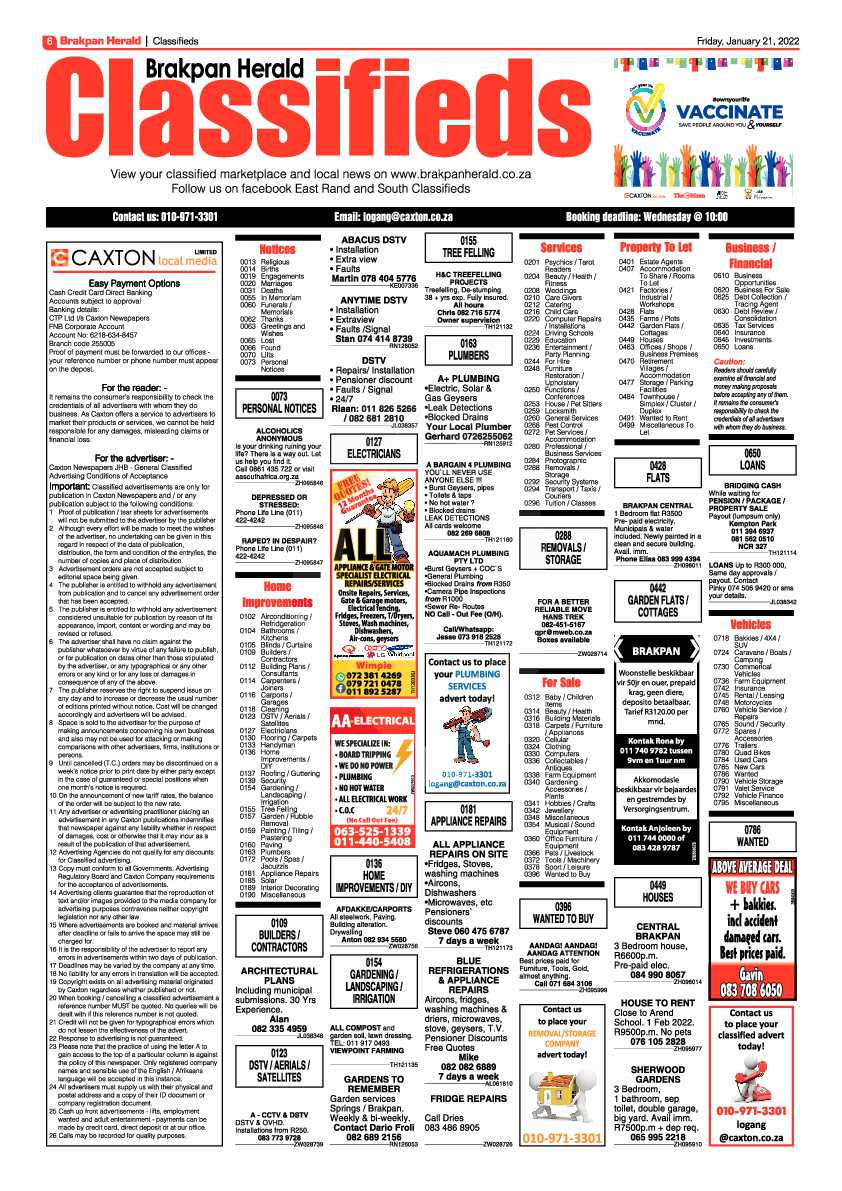 Brakpan Herald 21 January 2022 page 6