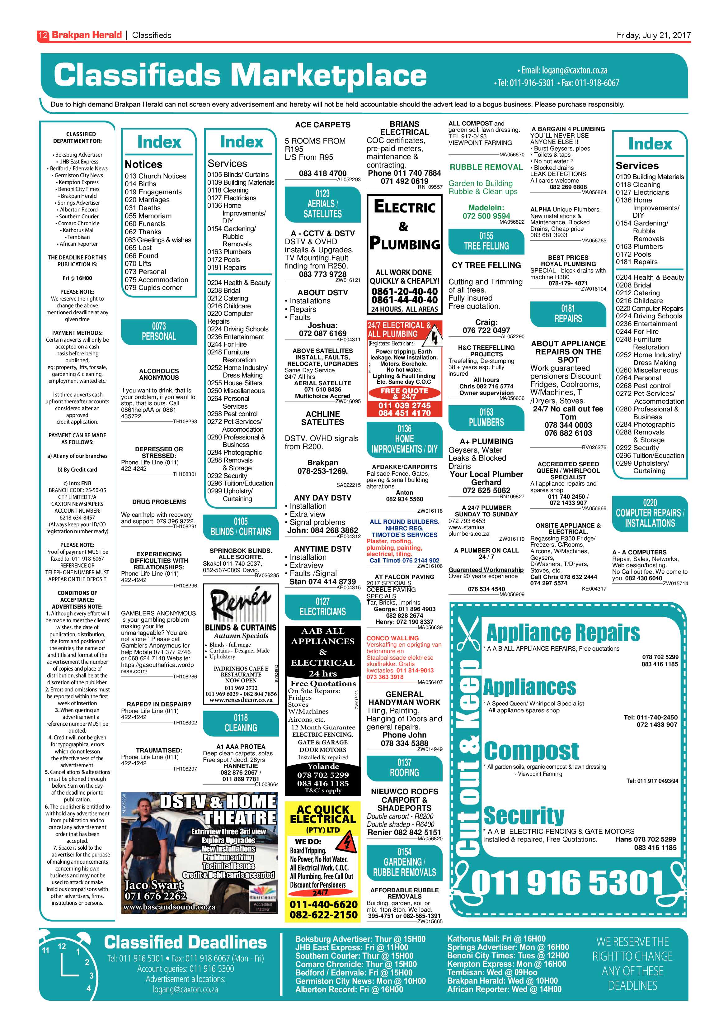 Brakpan Herald 21 July 2017 page 12