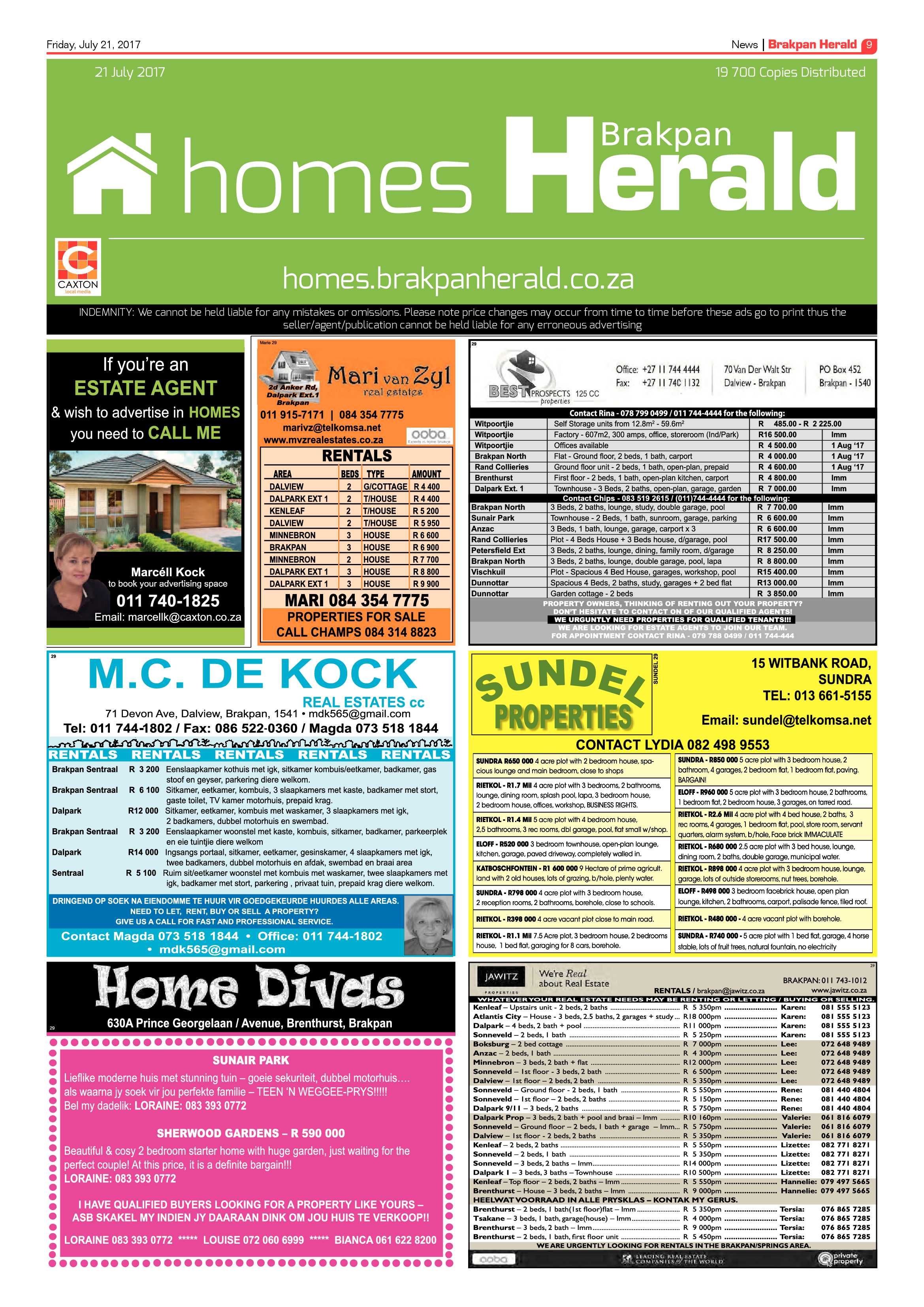 Brakpan Herald 21 July 2017 page 9