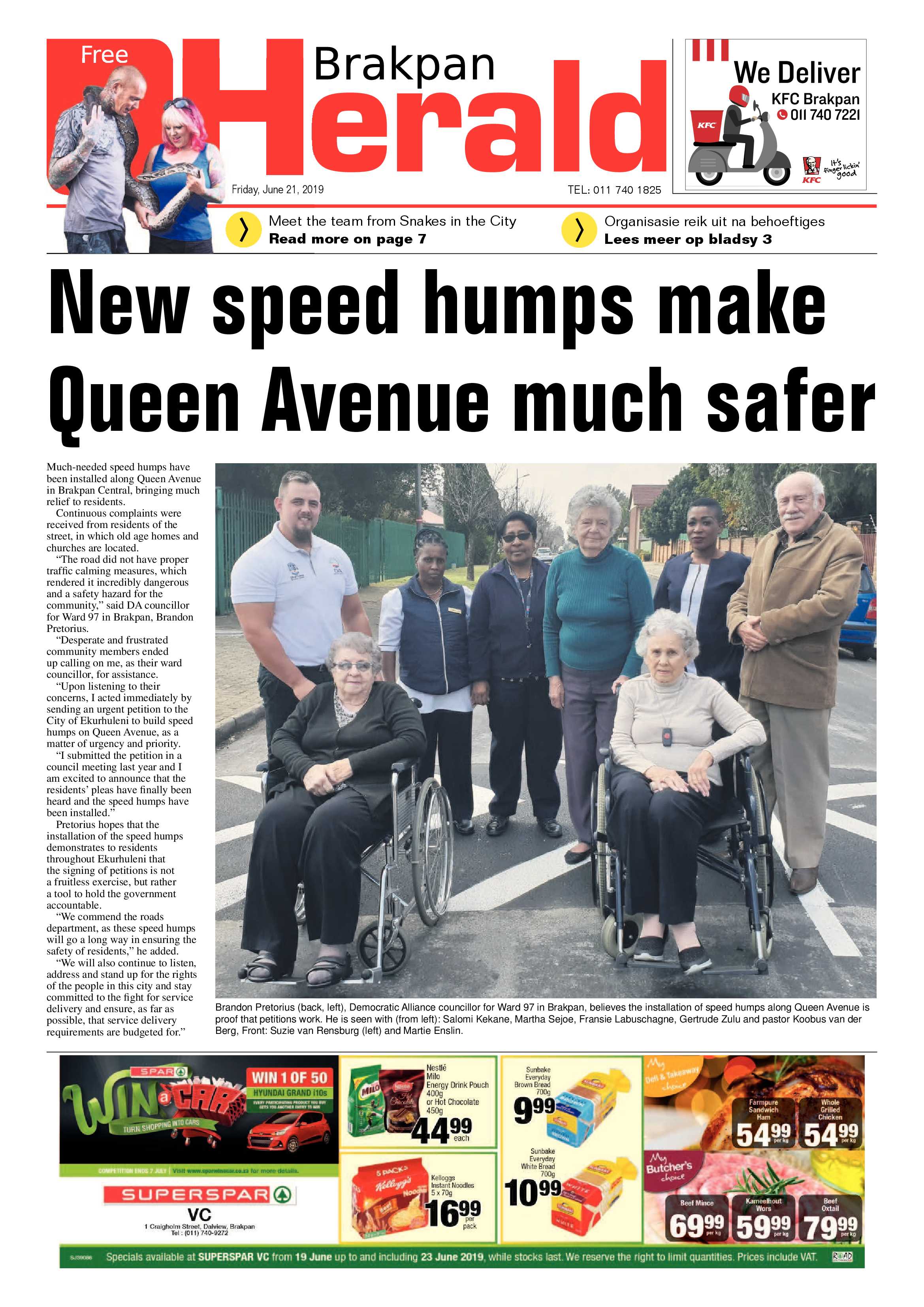 Brakpan Herald 21 June 2019 page 1