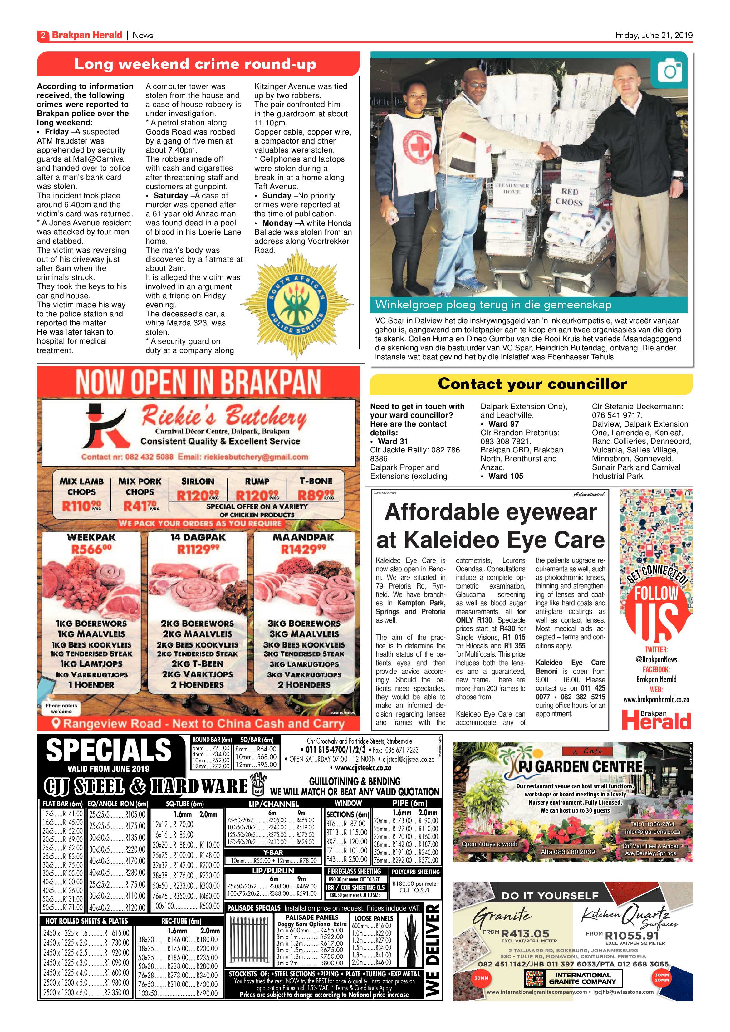 Brakpan Herald 21 June 2019 page 2
