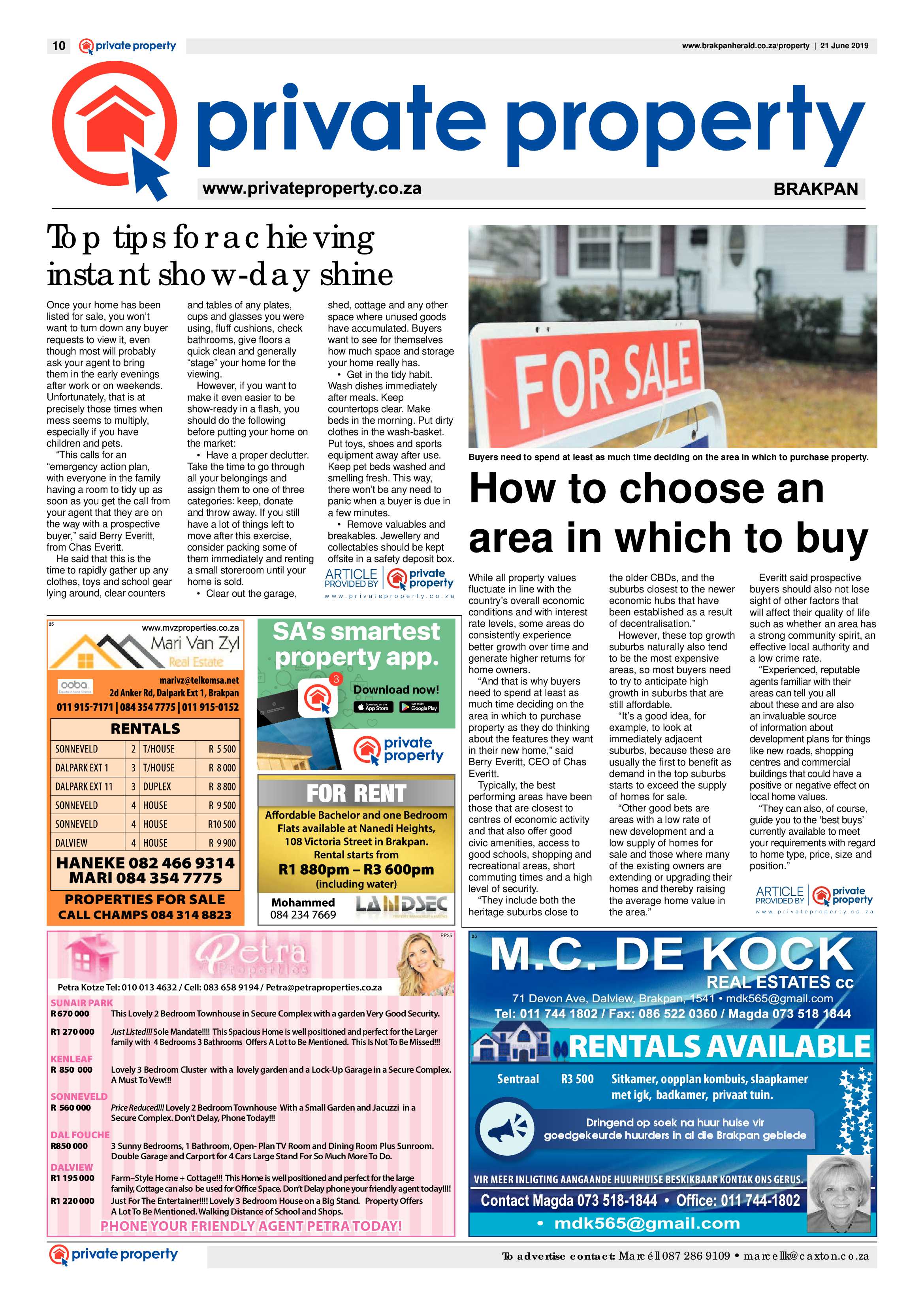 Brakpan Herald 21 June 2019 page 9