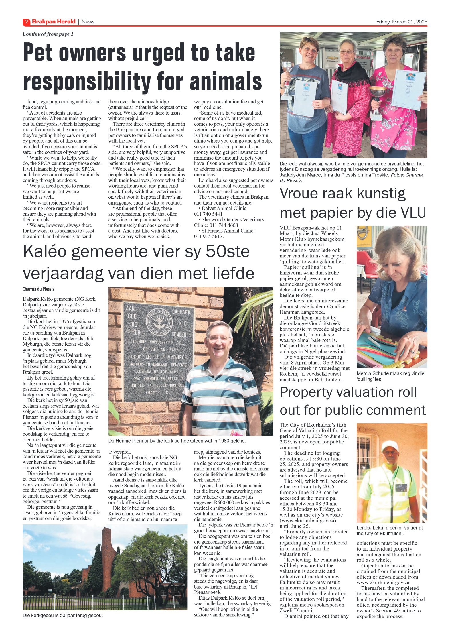 Brakpan Herald 21 March 2025 page 2