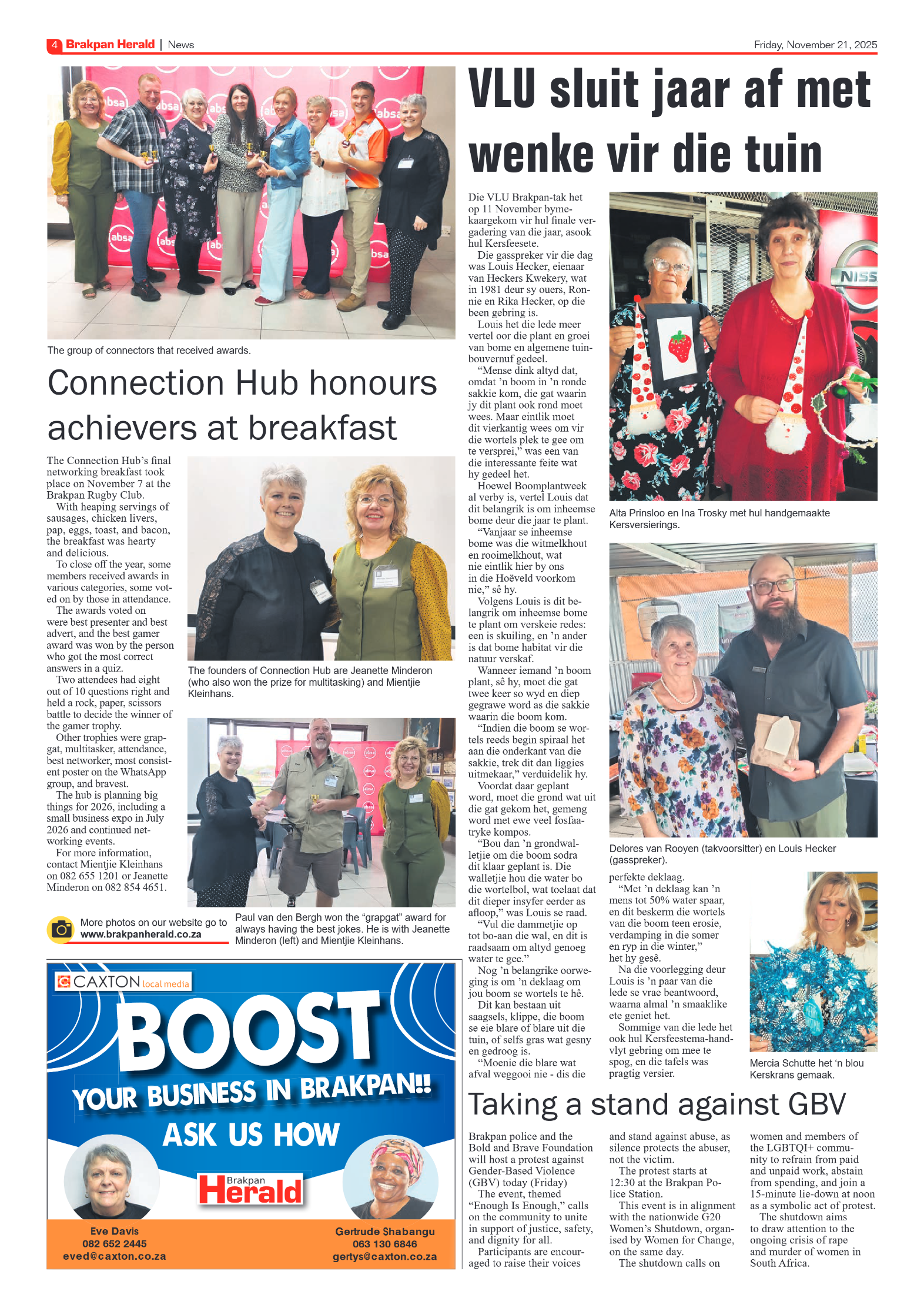 Brakpan Herald 21 November 2025 page 4