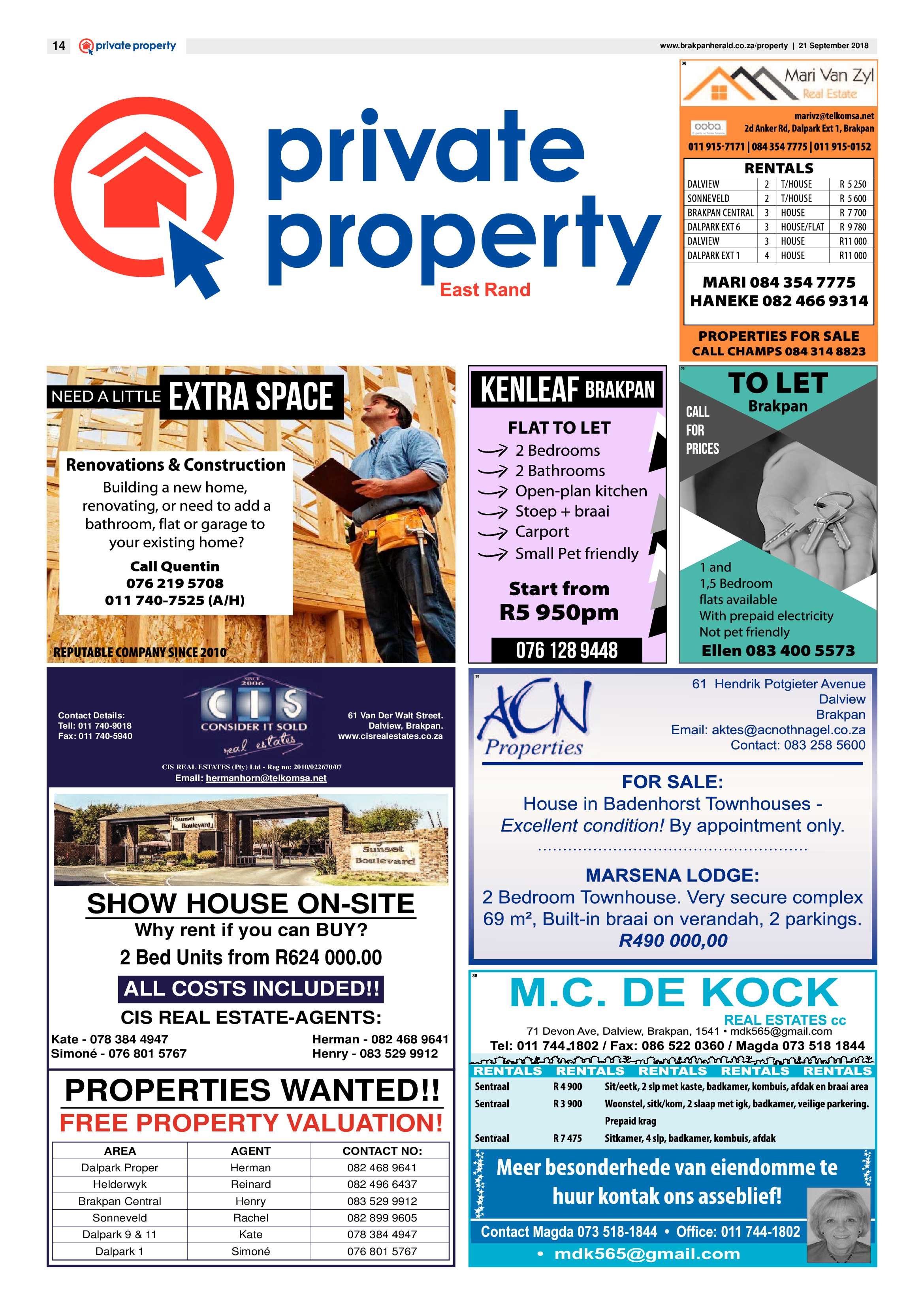 Brakpan Herald 21 September 2018 page 14