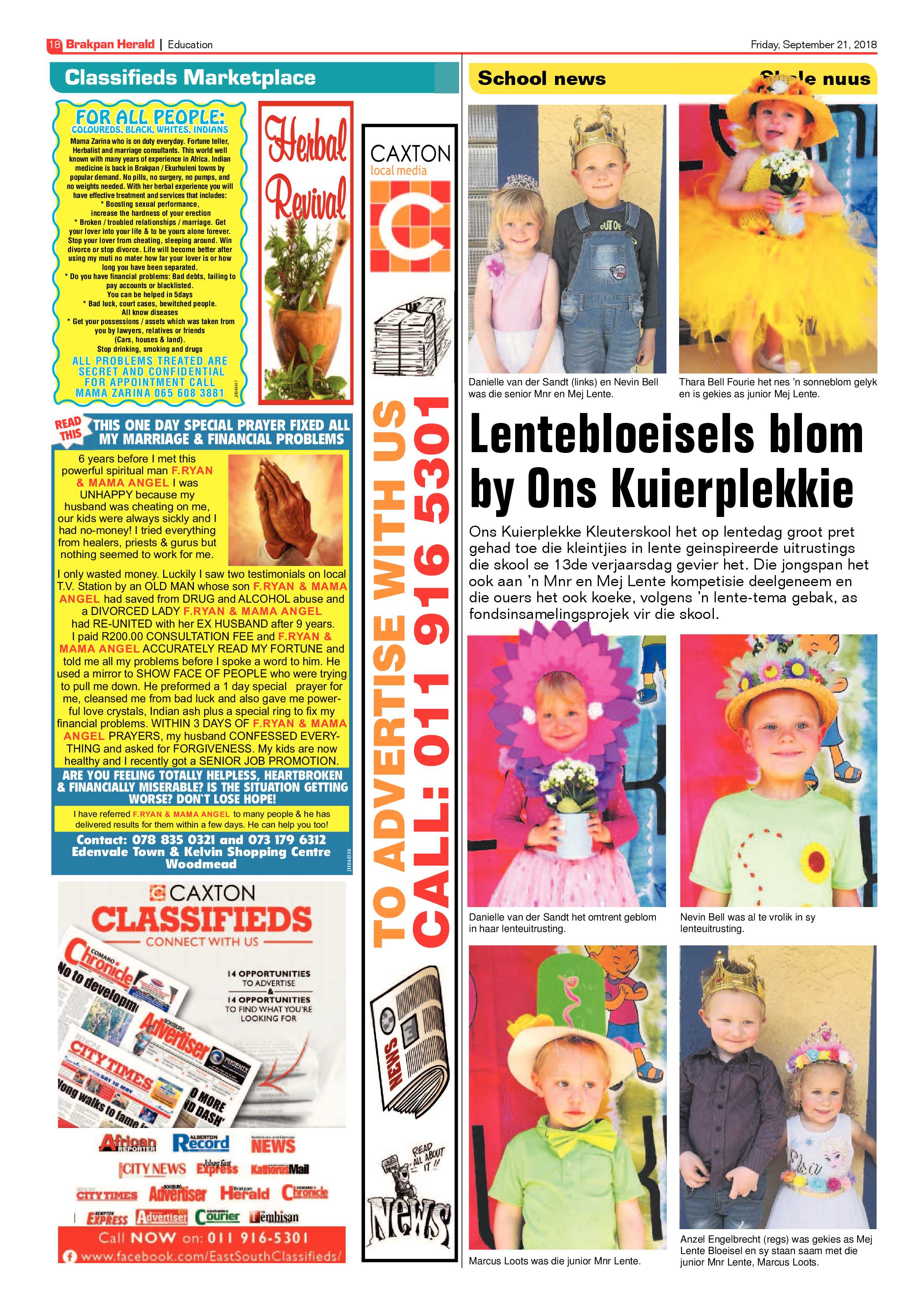 Brakpan Herald 21 September 2018 page 18
