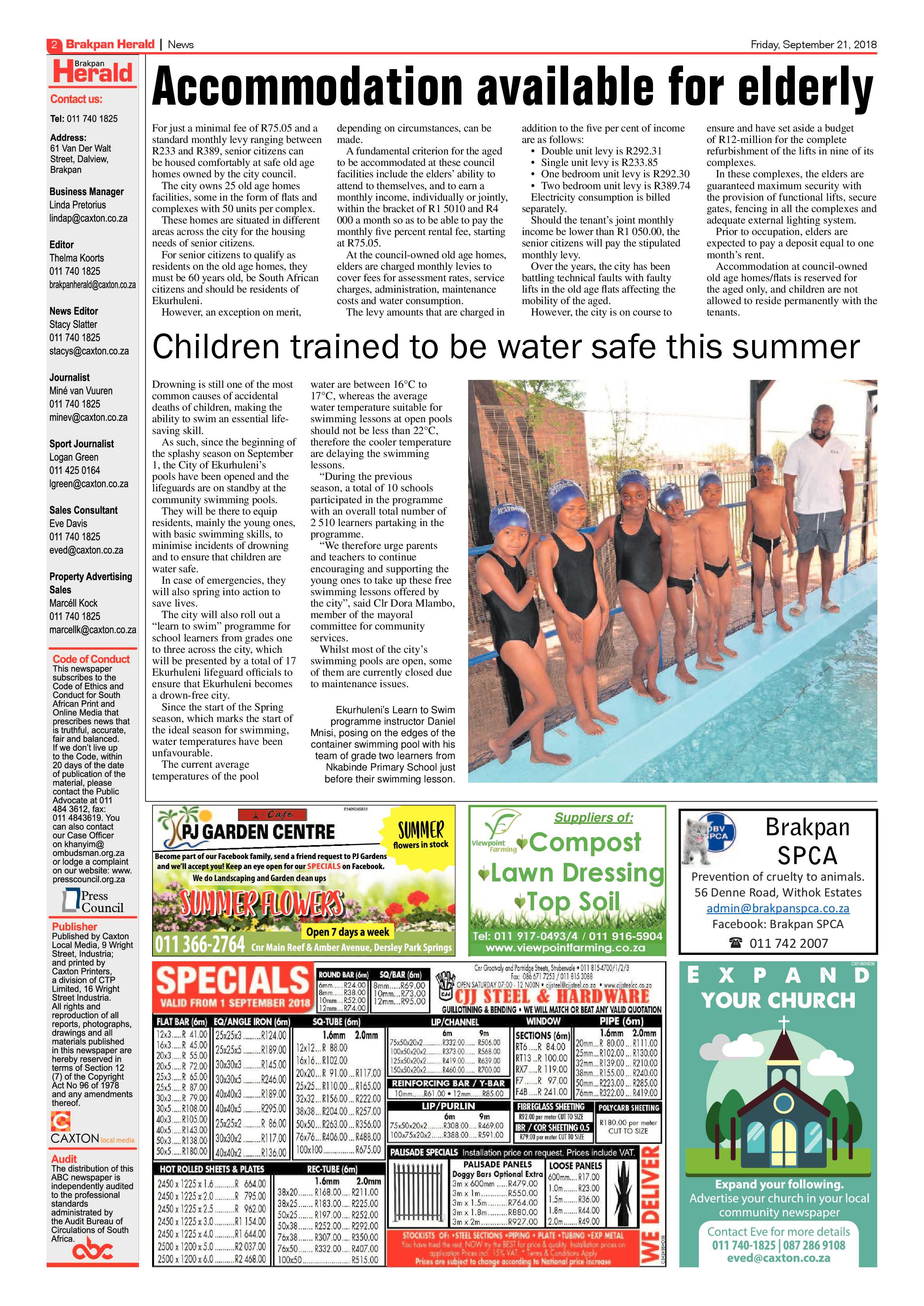 Brakpan Herald 21 September 2018 page 2