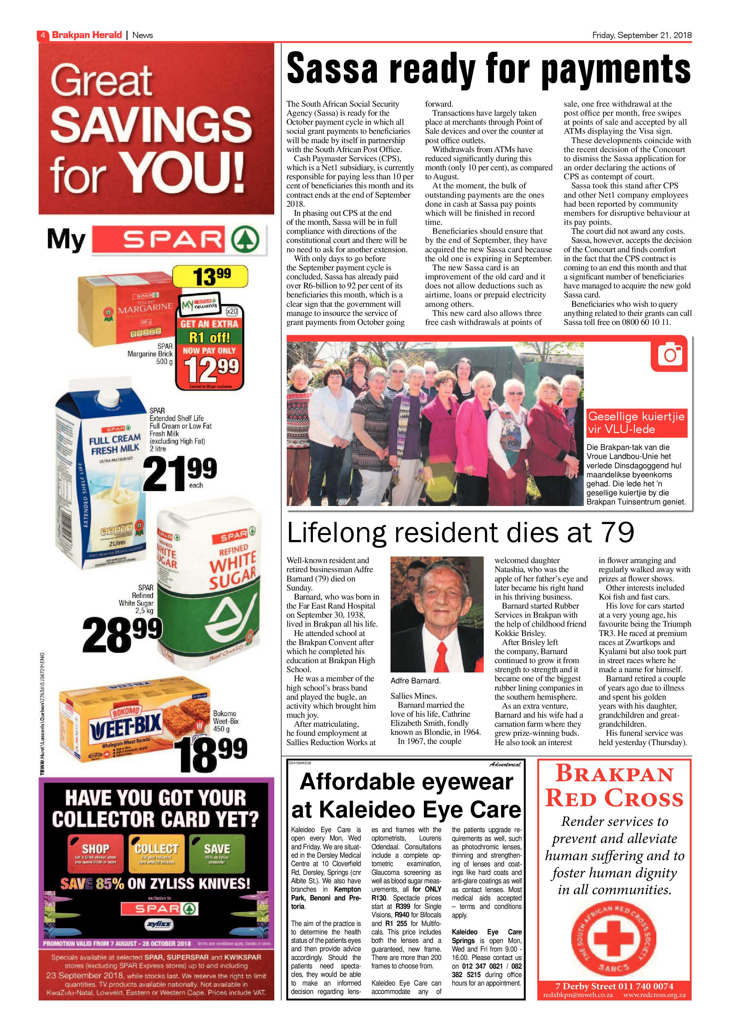 Brakpan Herald 21 September 2018 page 4
