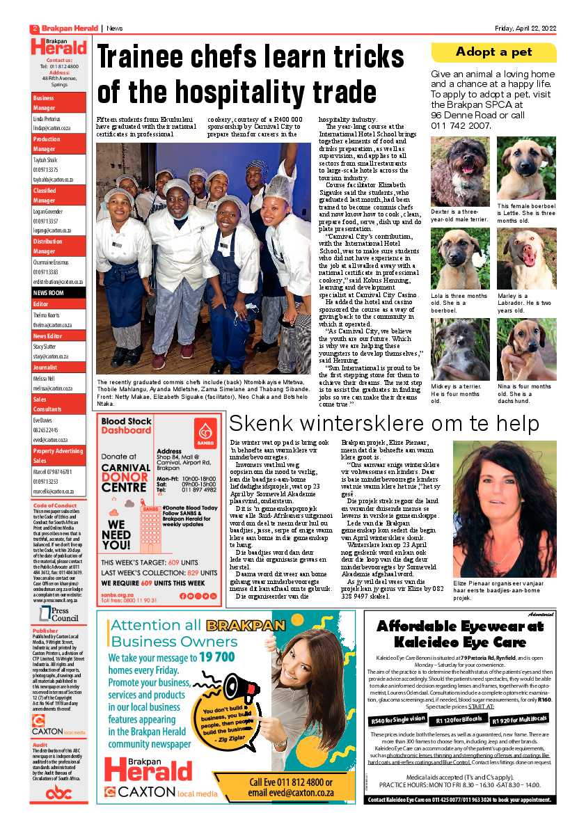 Brakpan Herald 22 April 2022 page 2