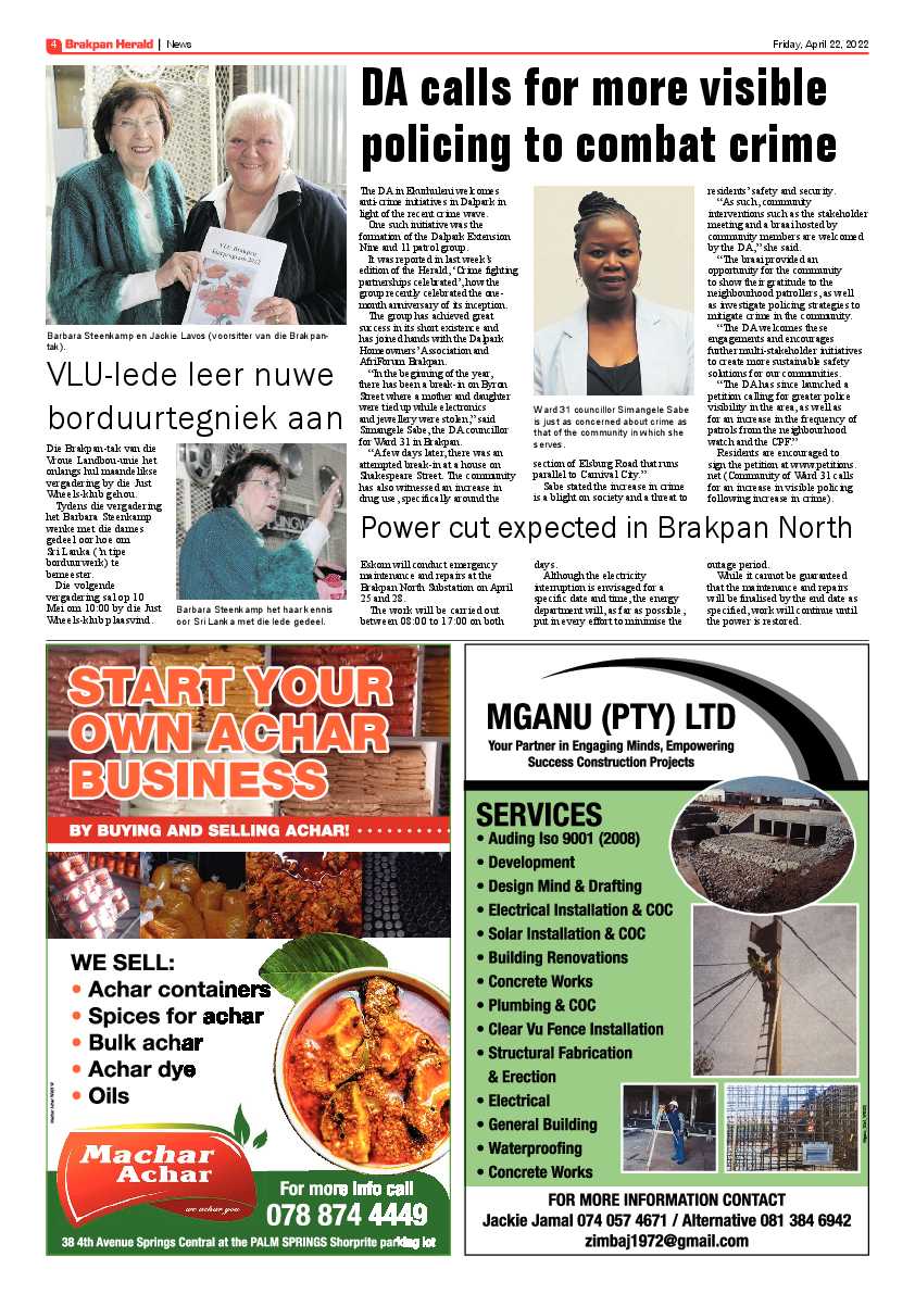 Brakpan Herald 22 April 2022 page 4