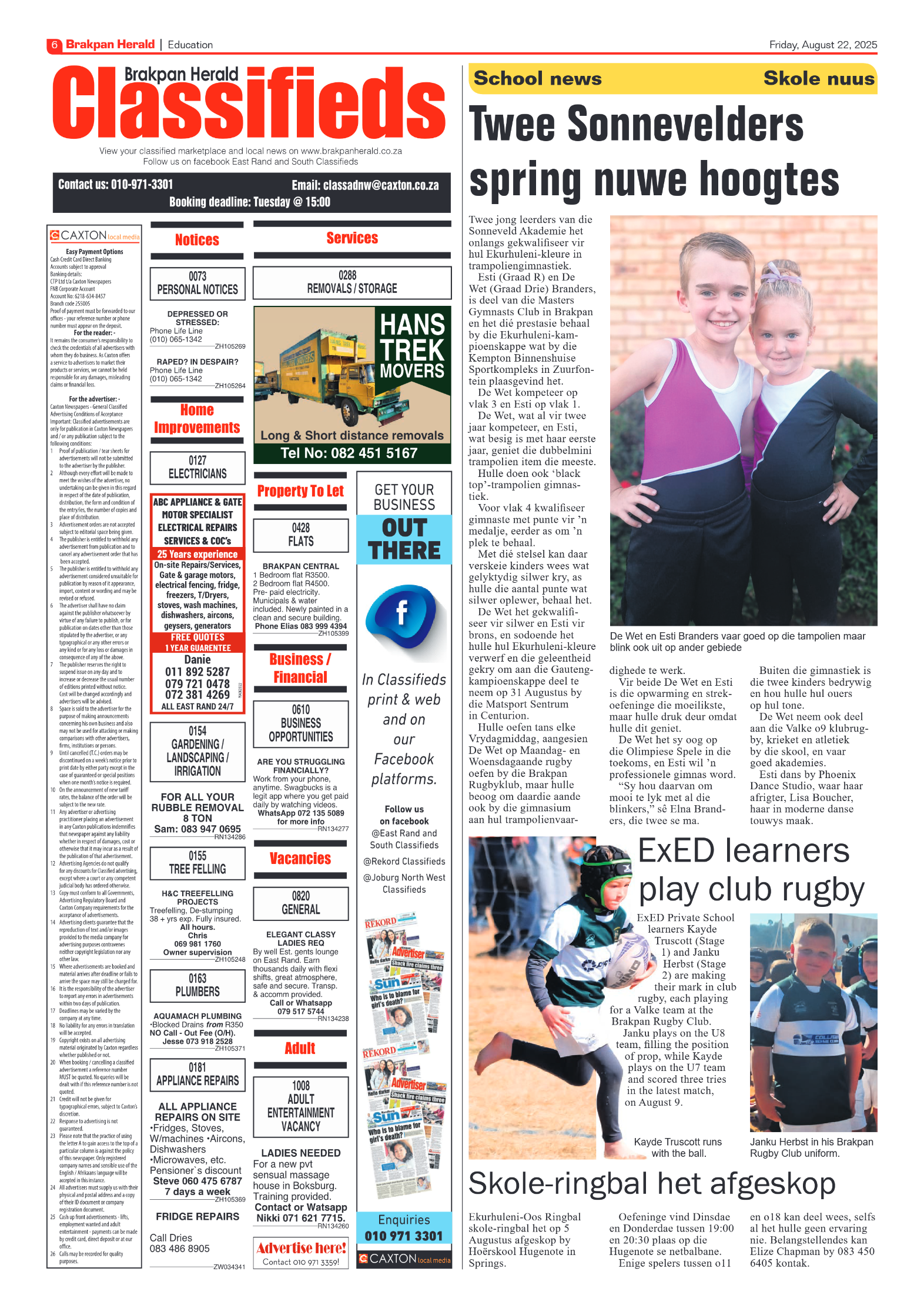 Brakpan Herald 22 August 2025 page 6