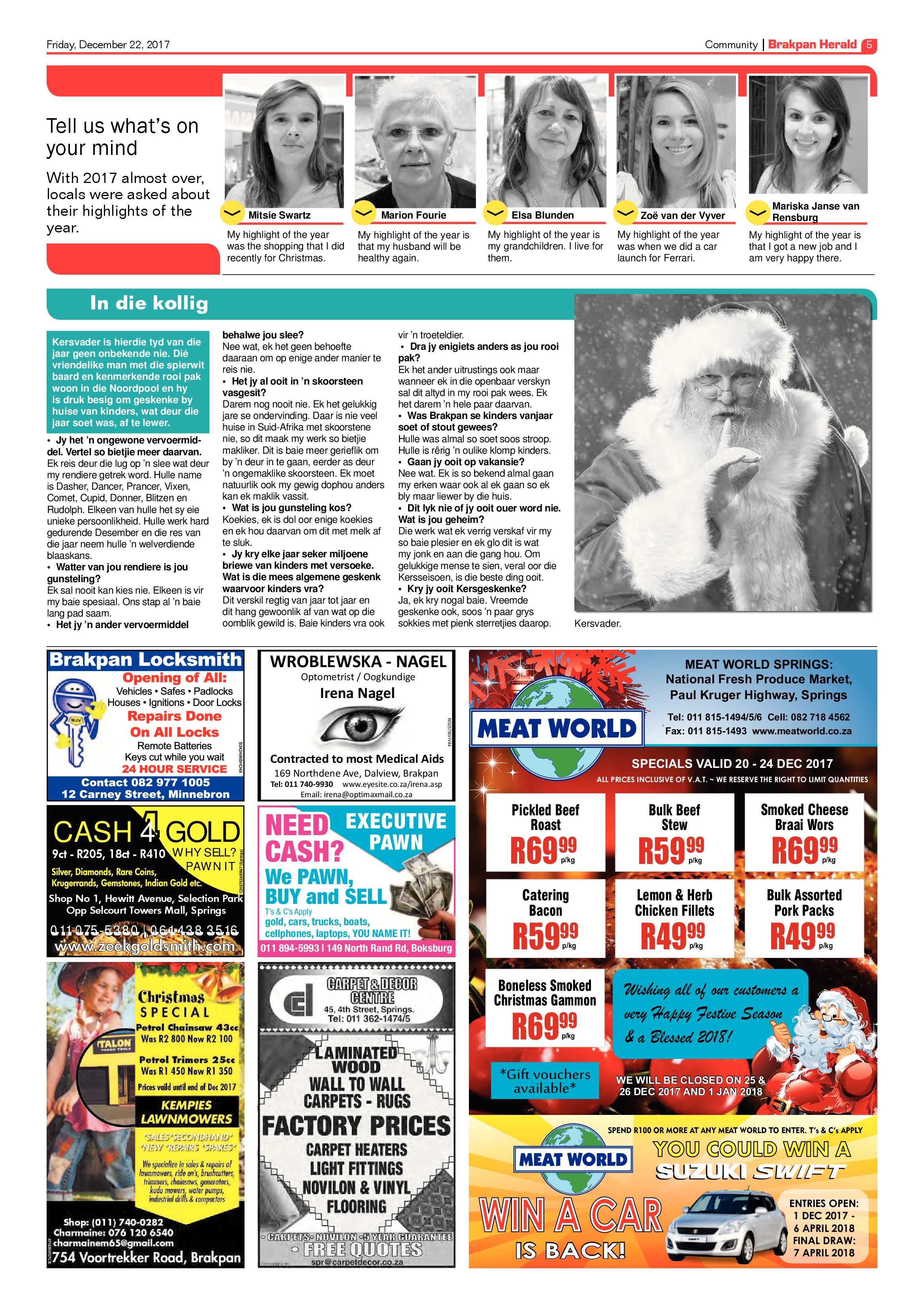 Brakpan Herald 22 December 2017 page 7