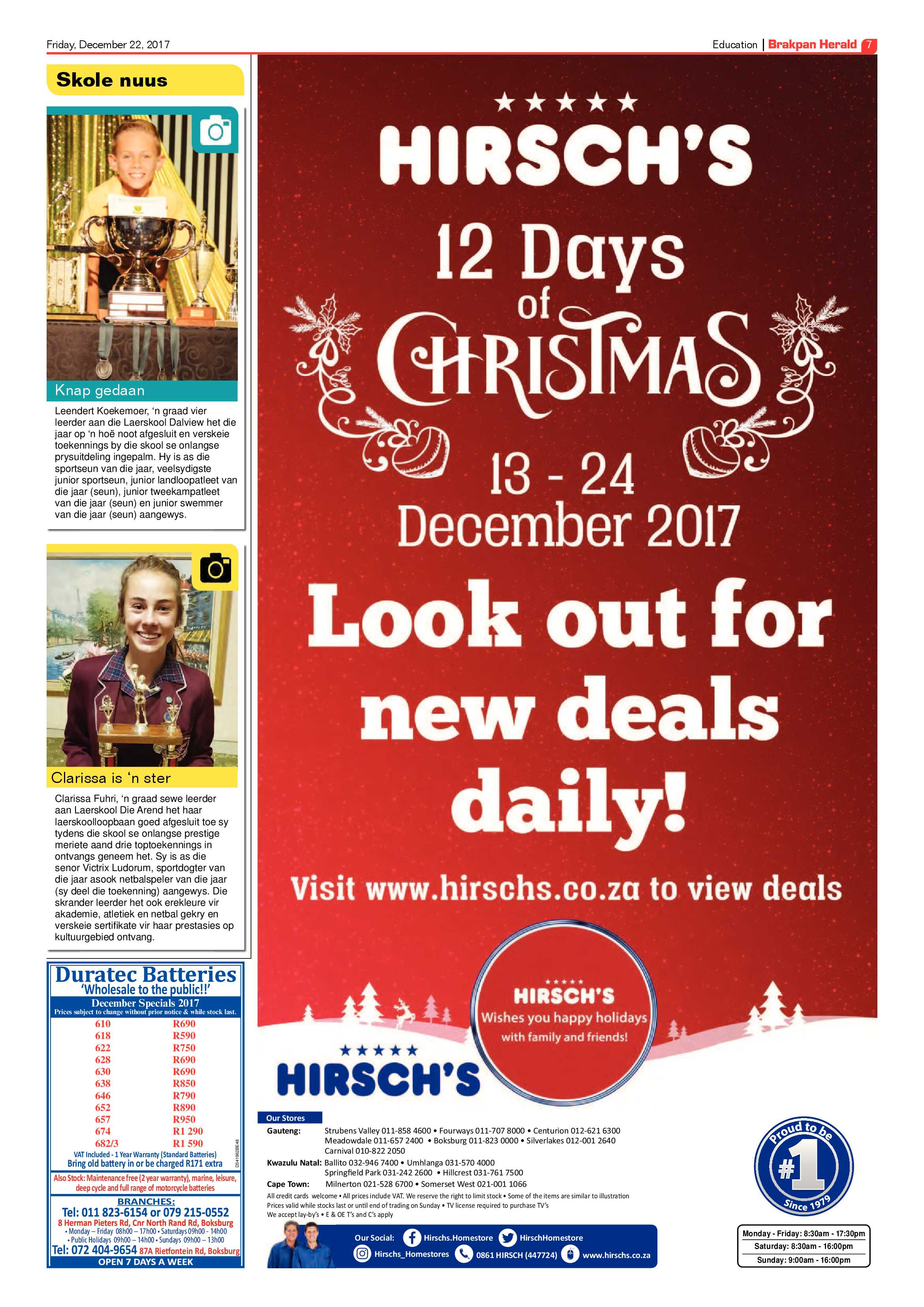 Brakpan Herald 22 December 2017 page 9