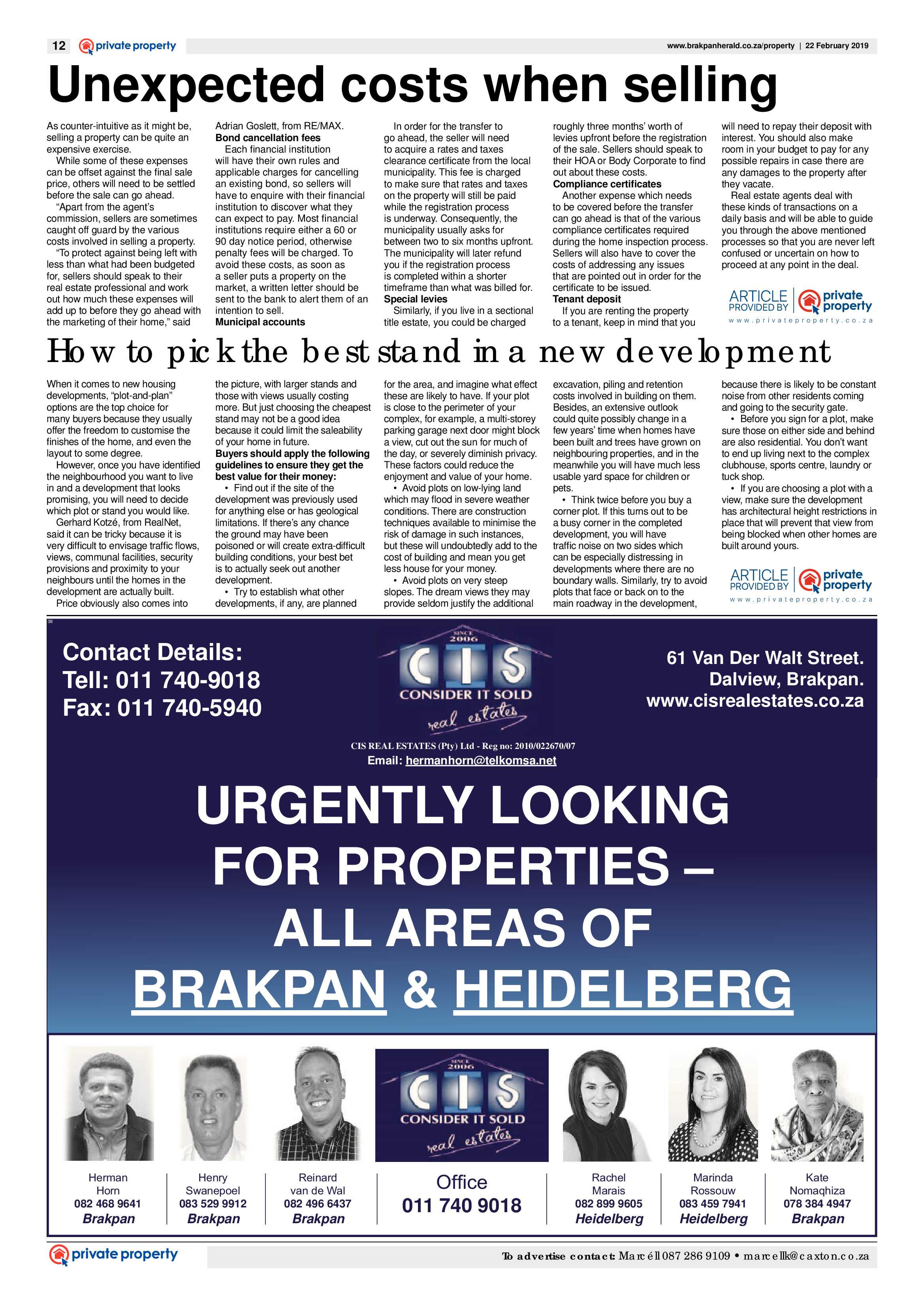 Brakpan Herald 22 February 2019 page 12