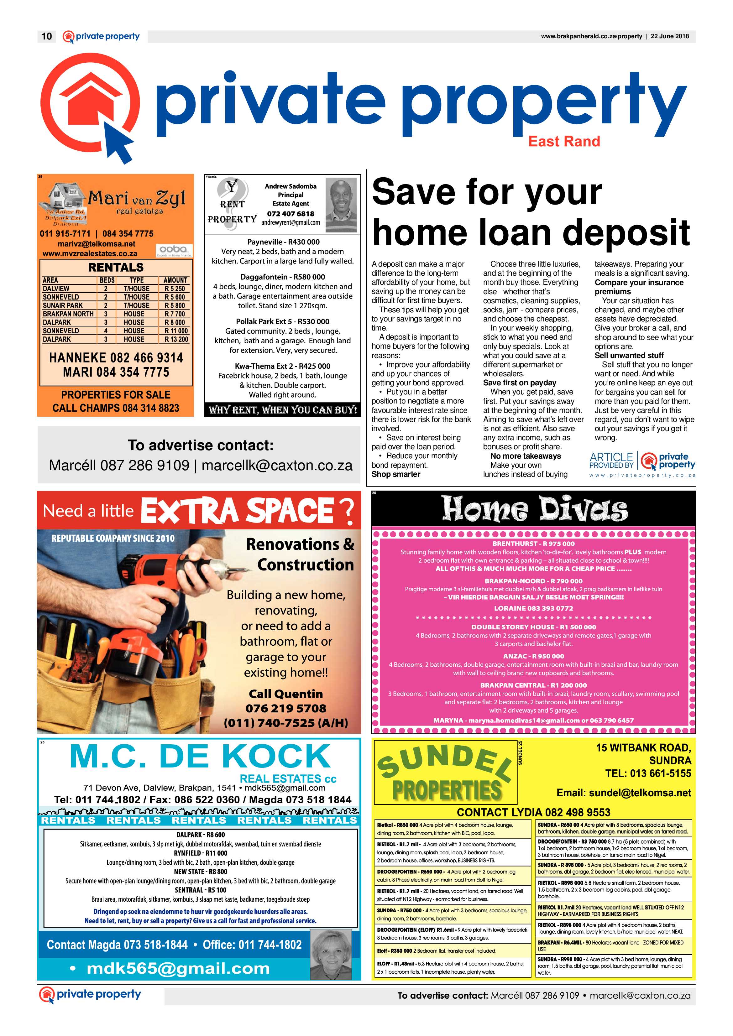 Brakpan Herald 22 June 2018 page 10