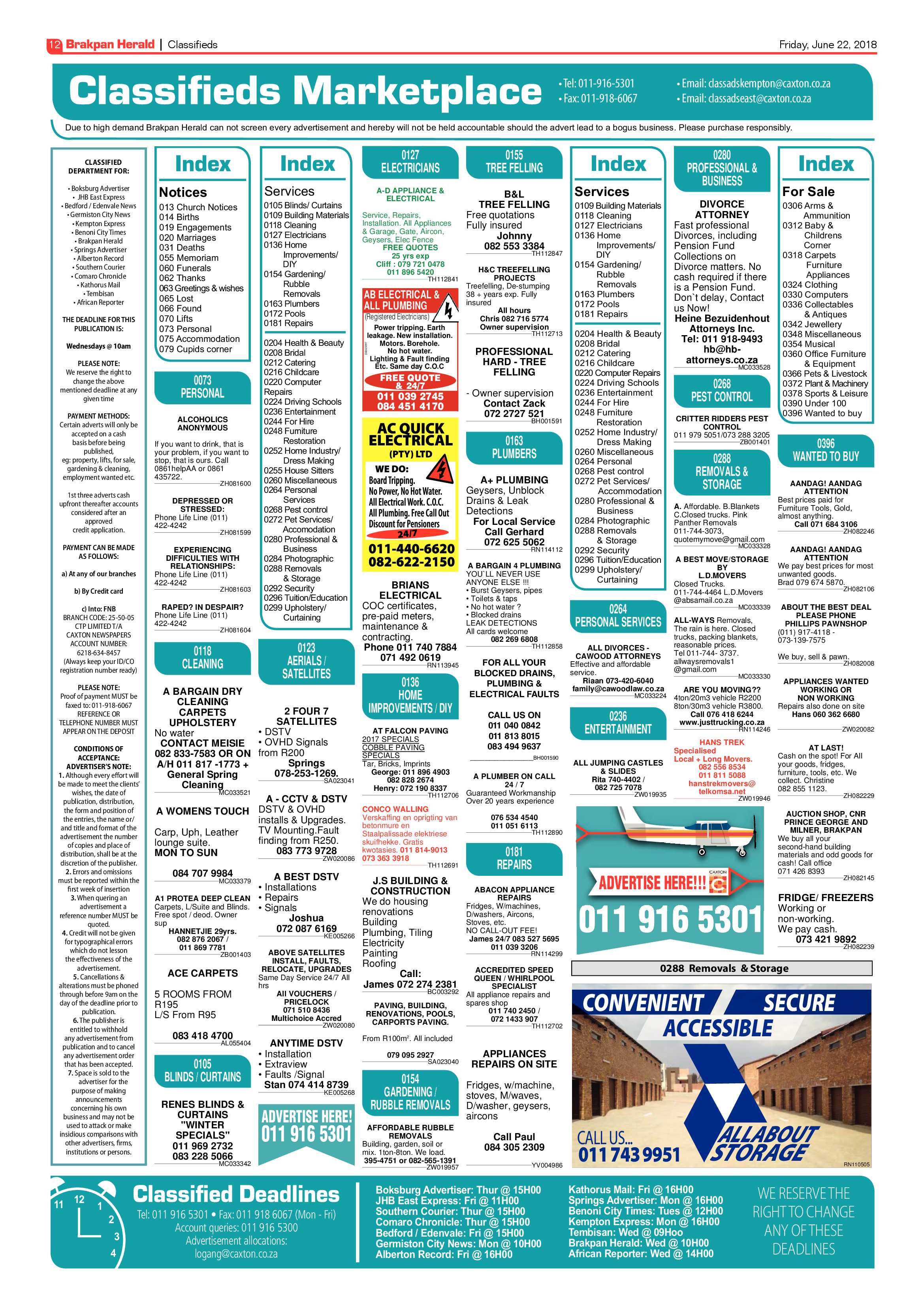 Brakpan Herald 22 June 2018 page 12