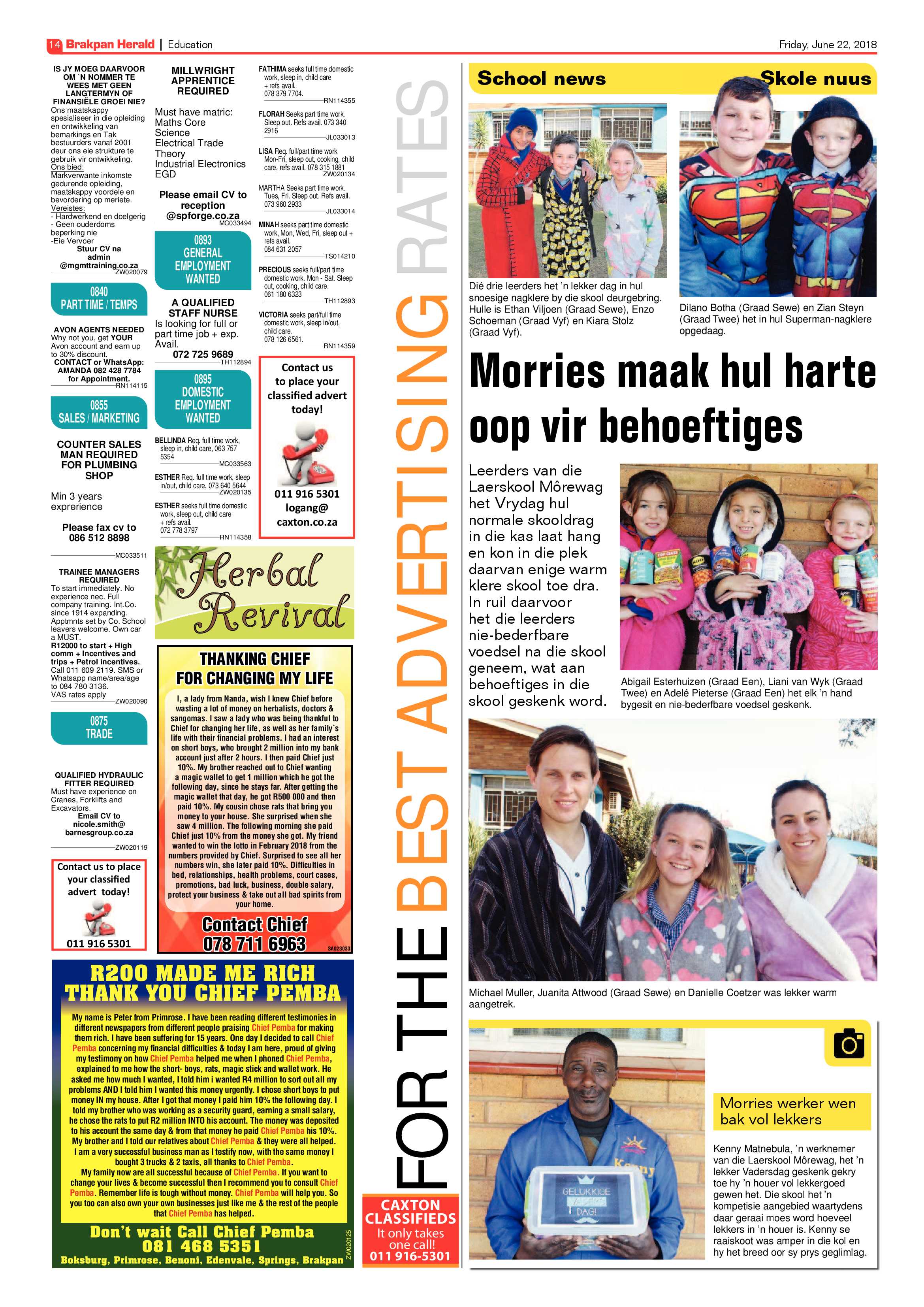Brakpan Herald 22 June 2018 page 14