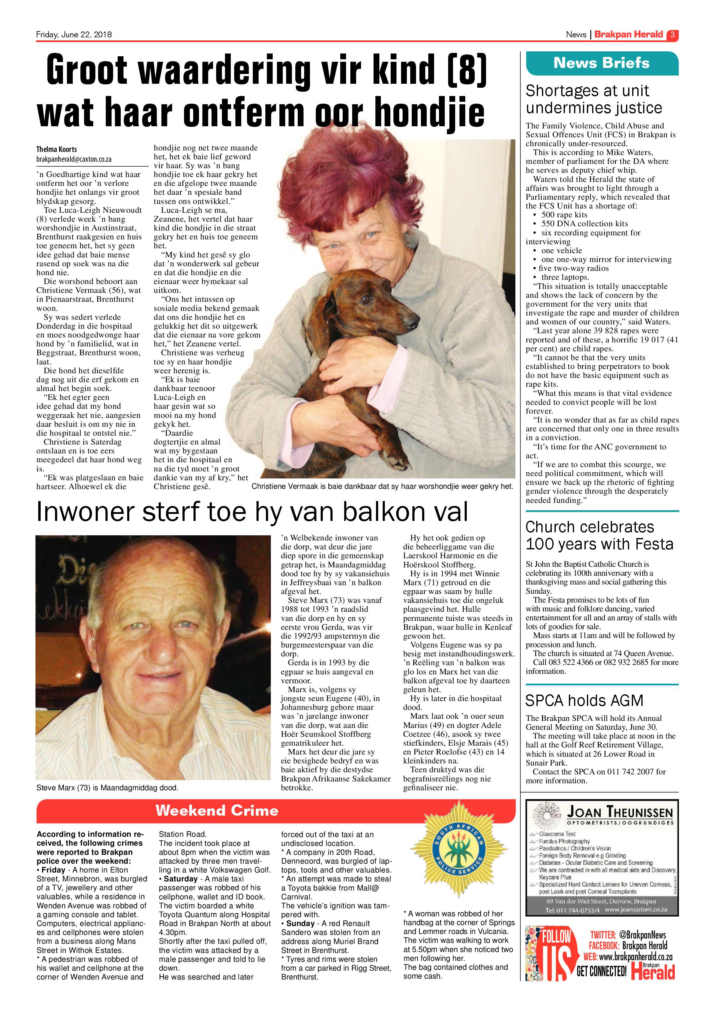 Brakpan Herald 22 June 2018 page 3