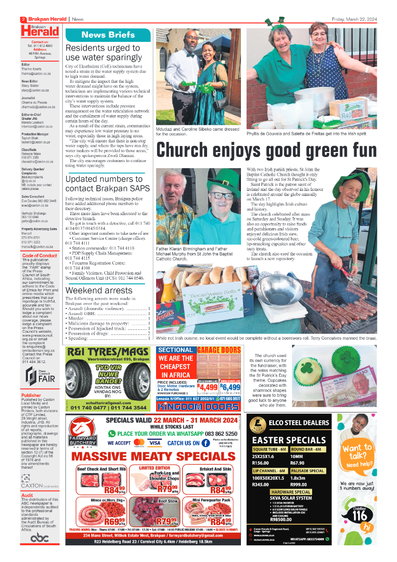 Brakpan Herald 22 March 2024 page 2