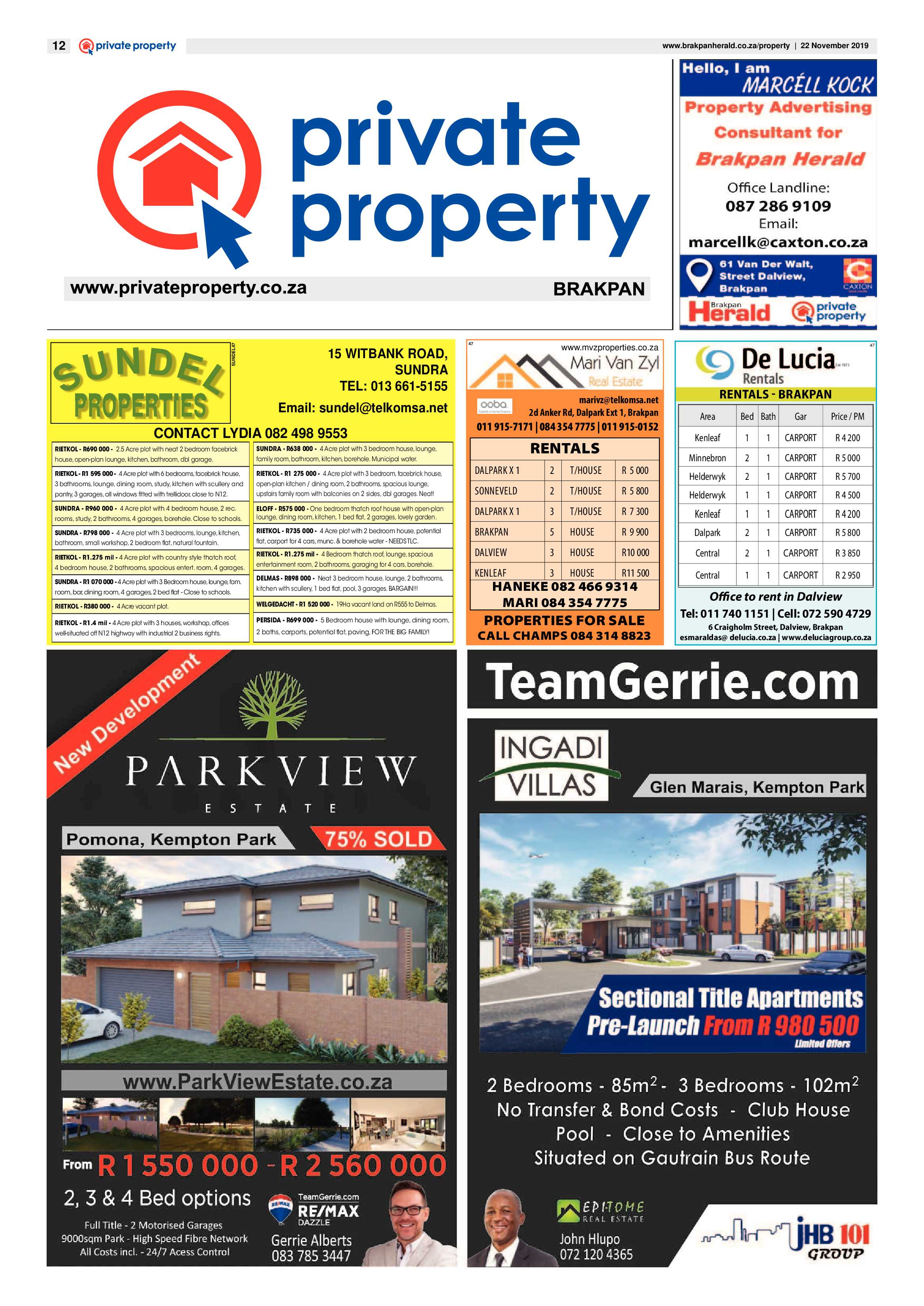 Brakpan Herald 22 November 2019 page 12