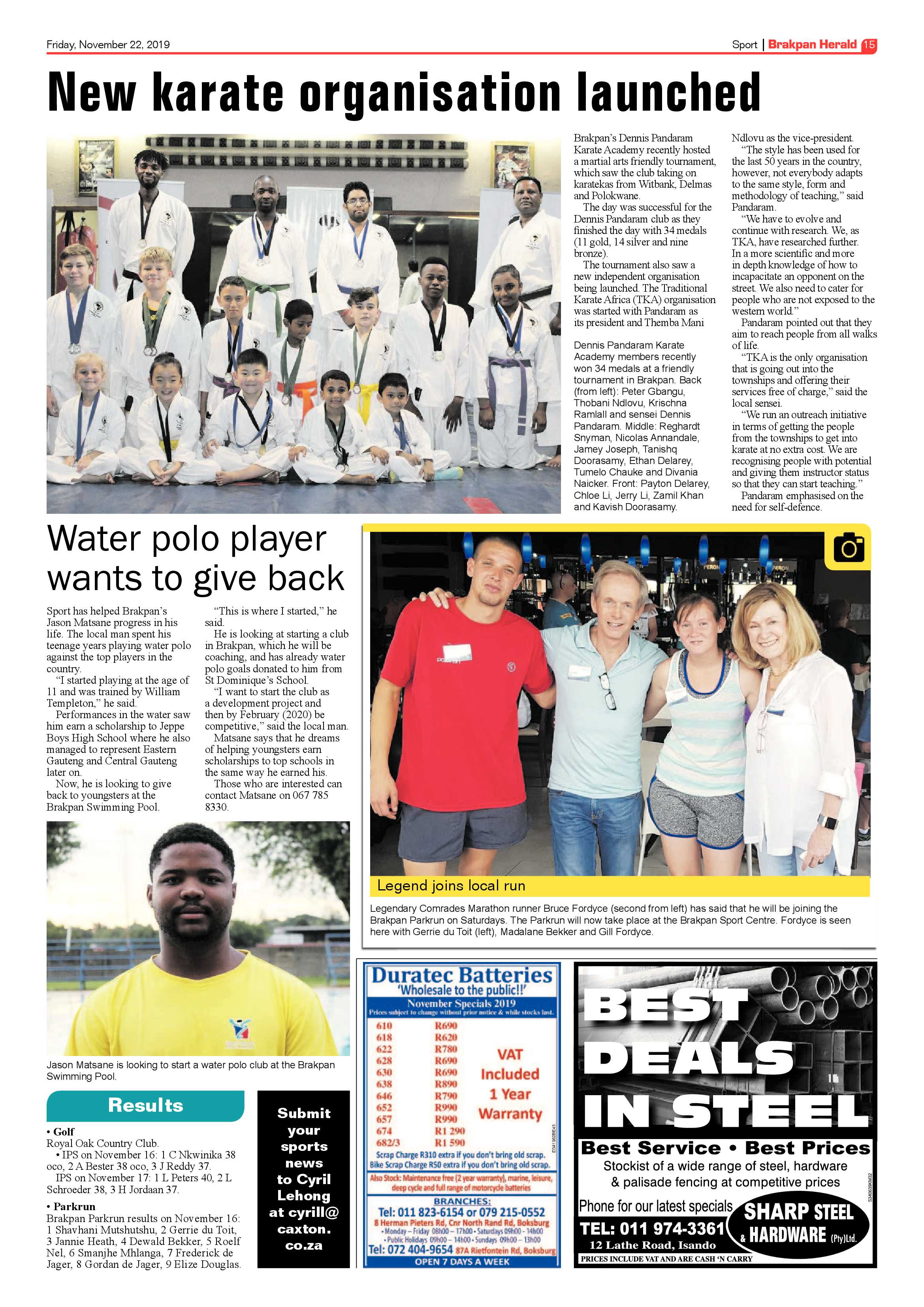 Brakpan Herald 22 November 2019 page 15