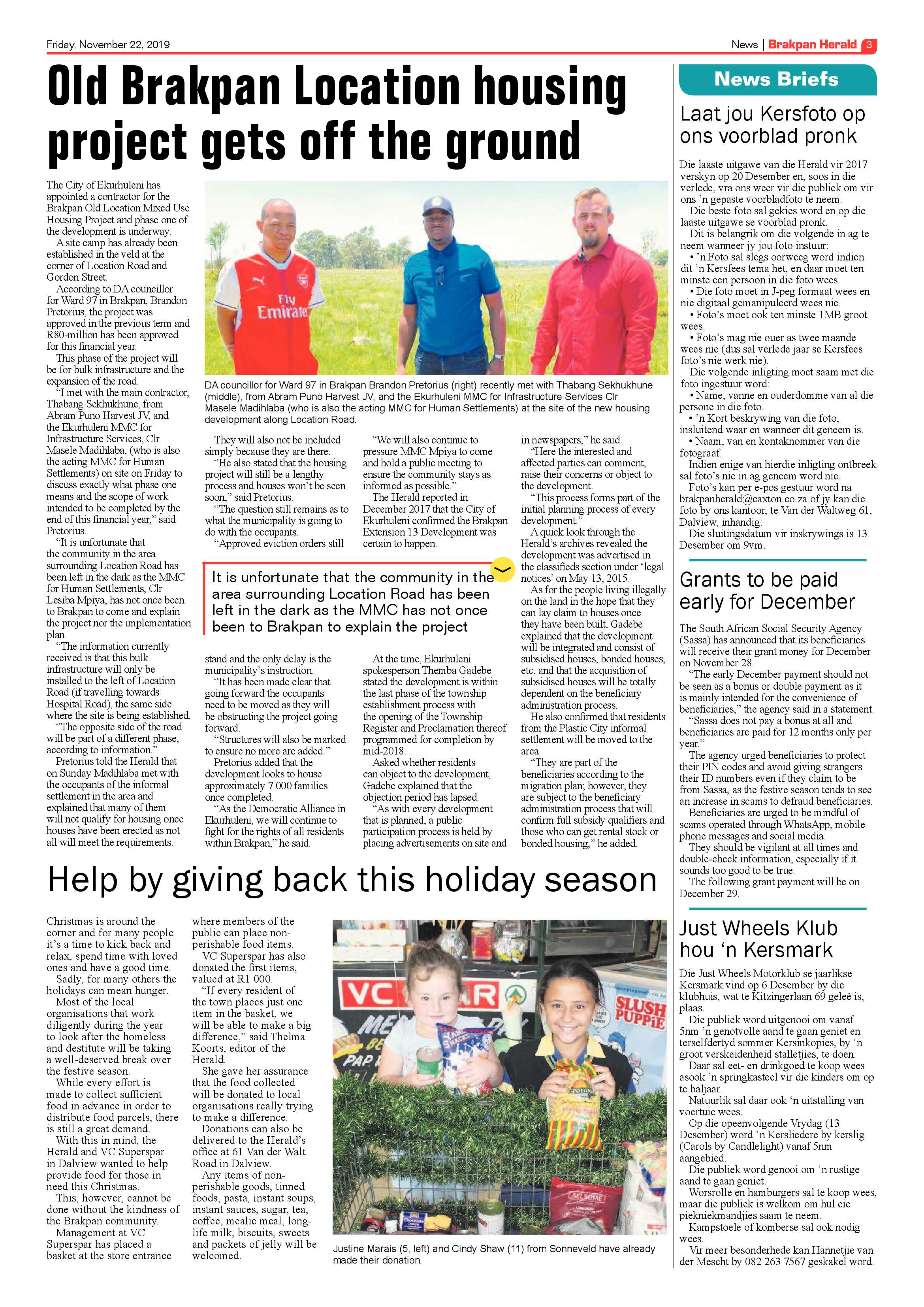 Brakpan Herald 22 November 2019 page 3