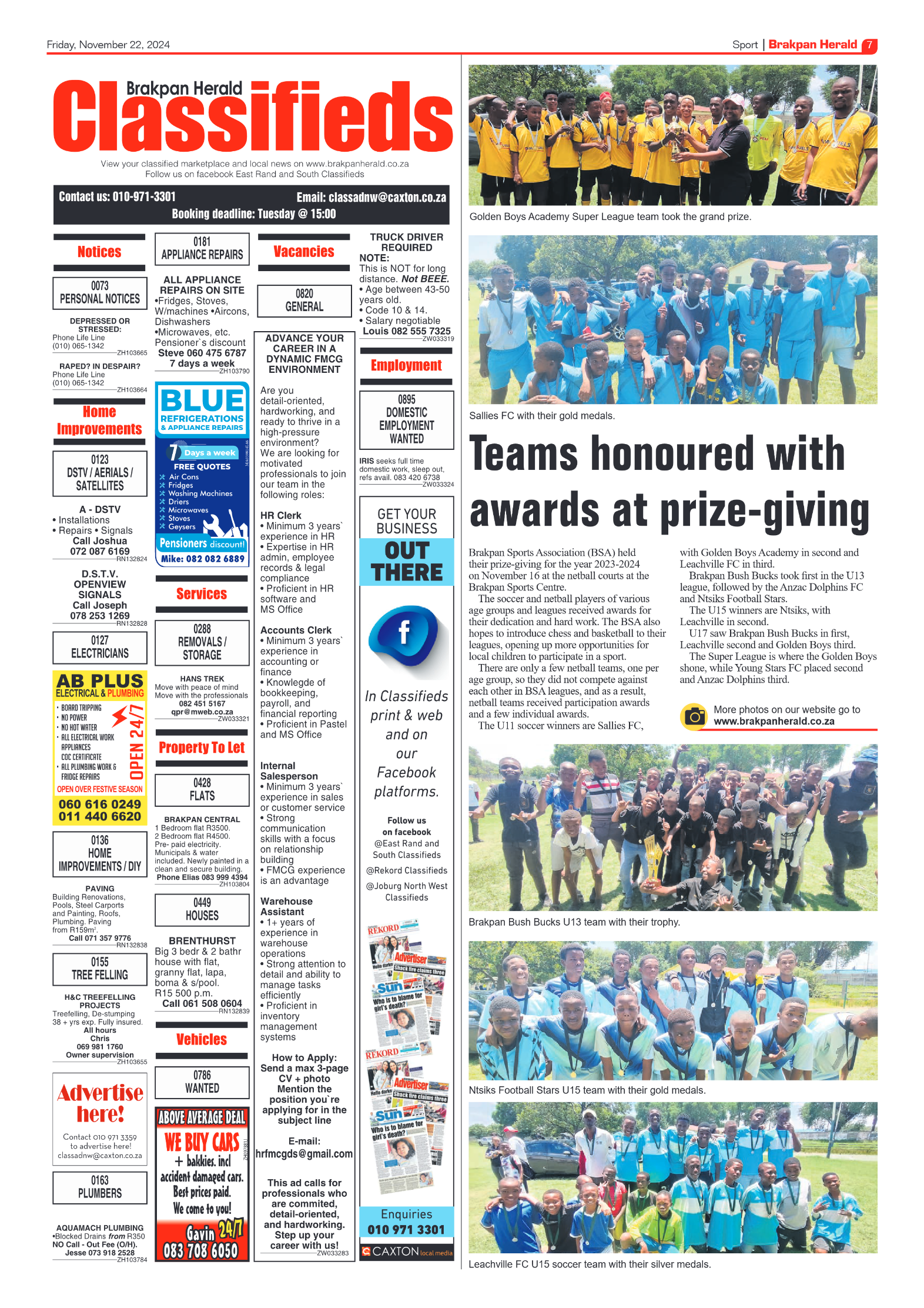 Brakpan Herald 22 November 2024 page 7