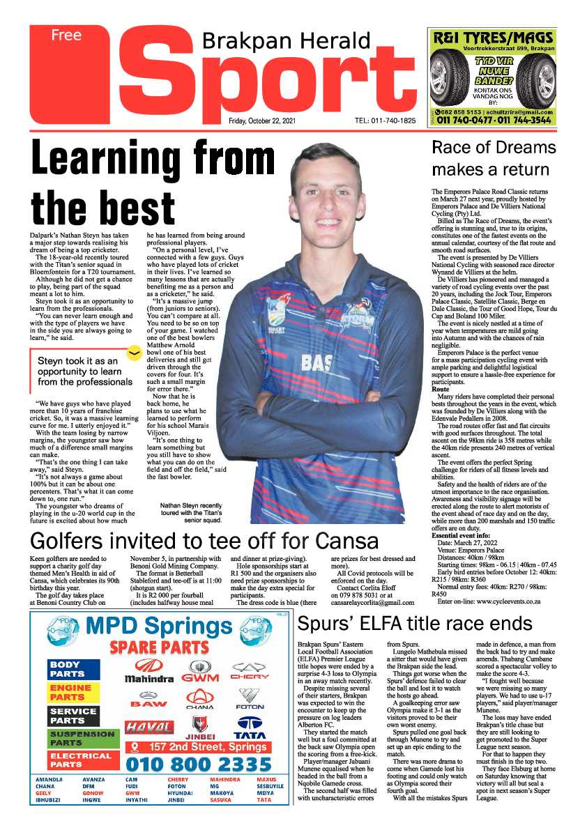 Brakpan Herald 22 October 2021 page 12