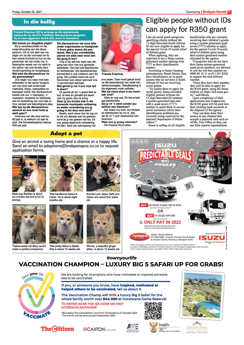 Brakpan Herald 22 October 2021 page 7