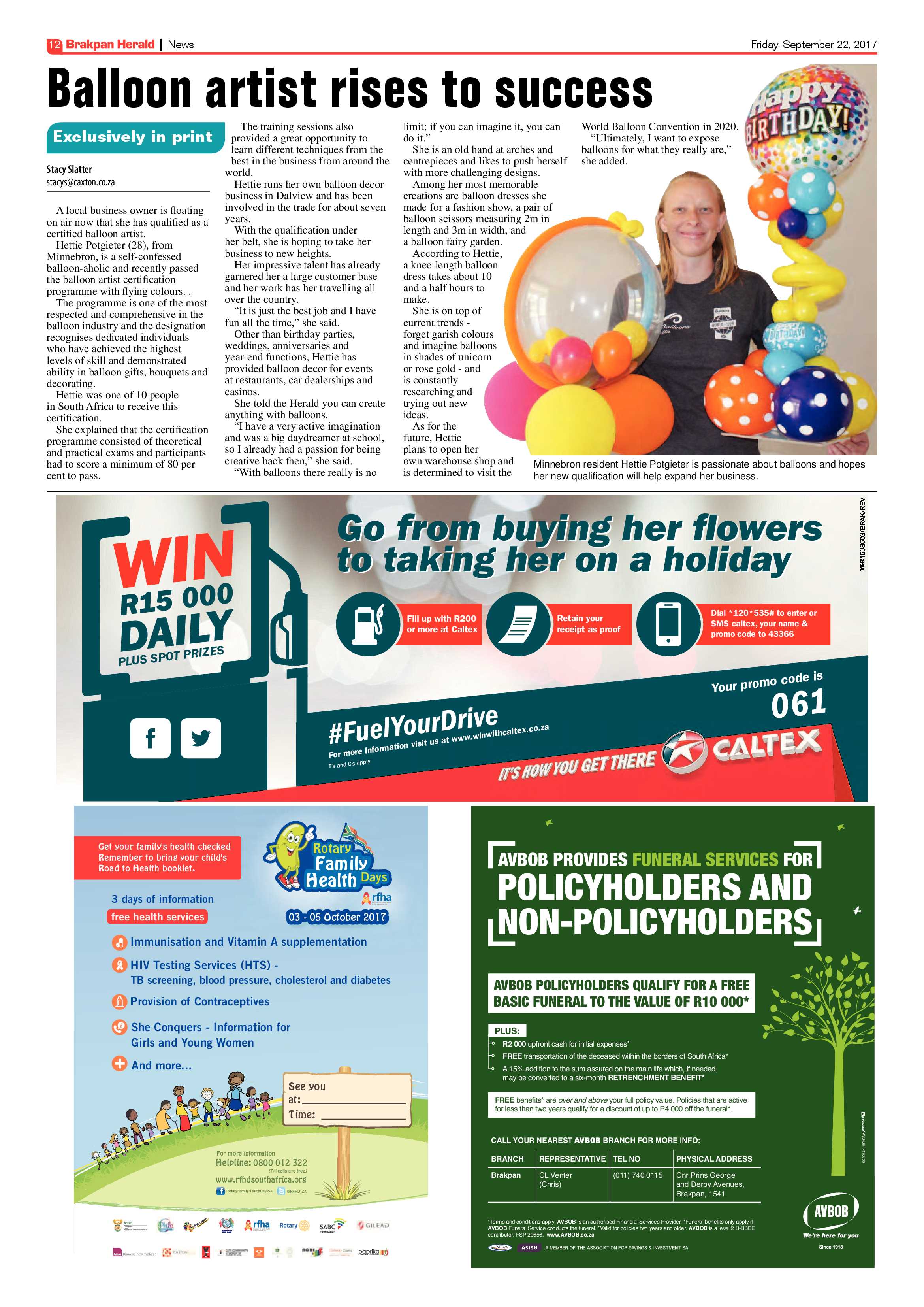 Brakpan Herald 22 September 2017 page 12