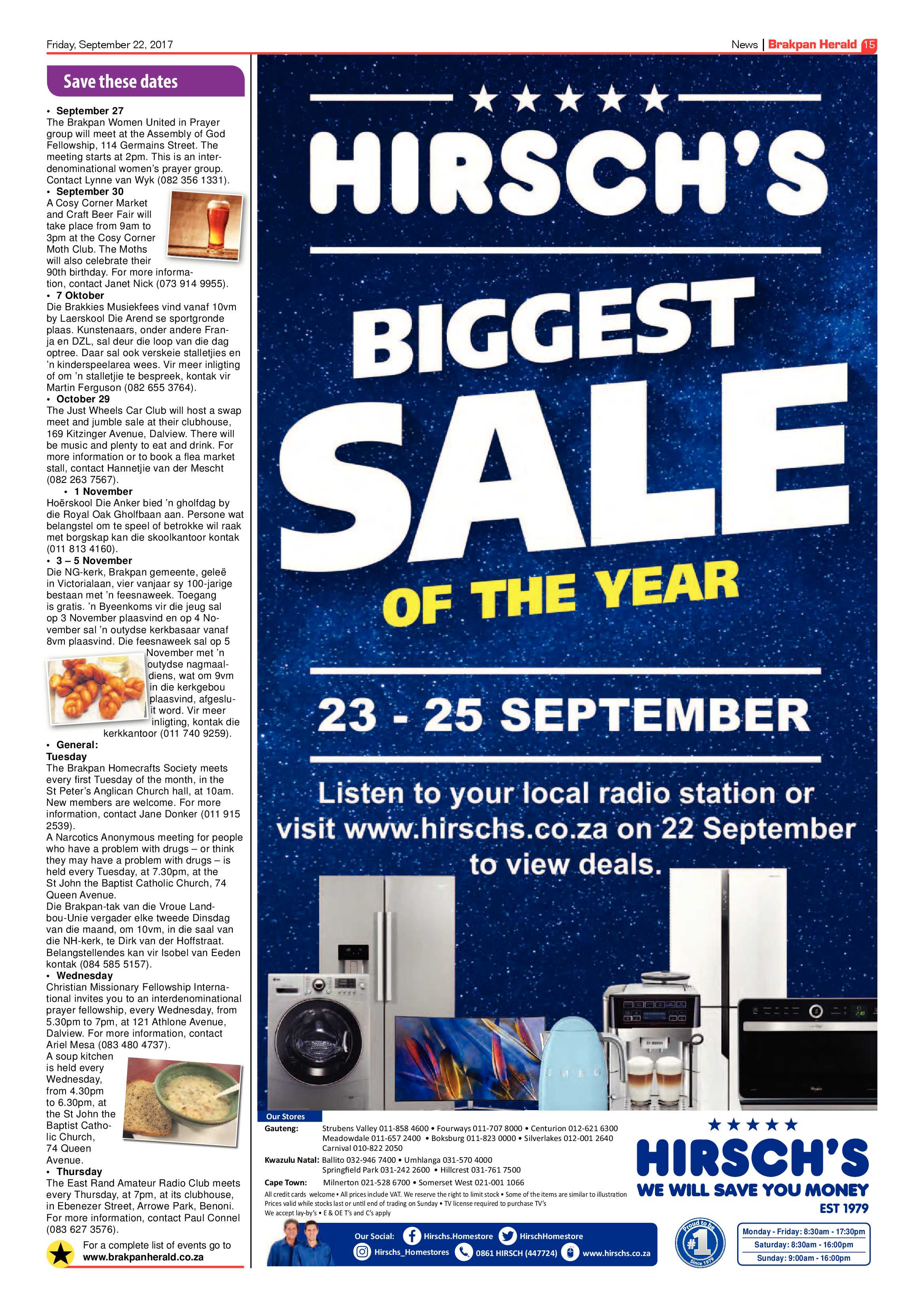 Brakpan Herald 22 September 2017 page 15